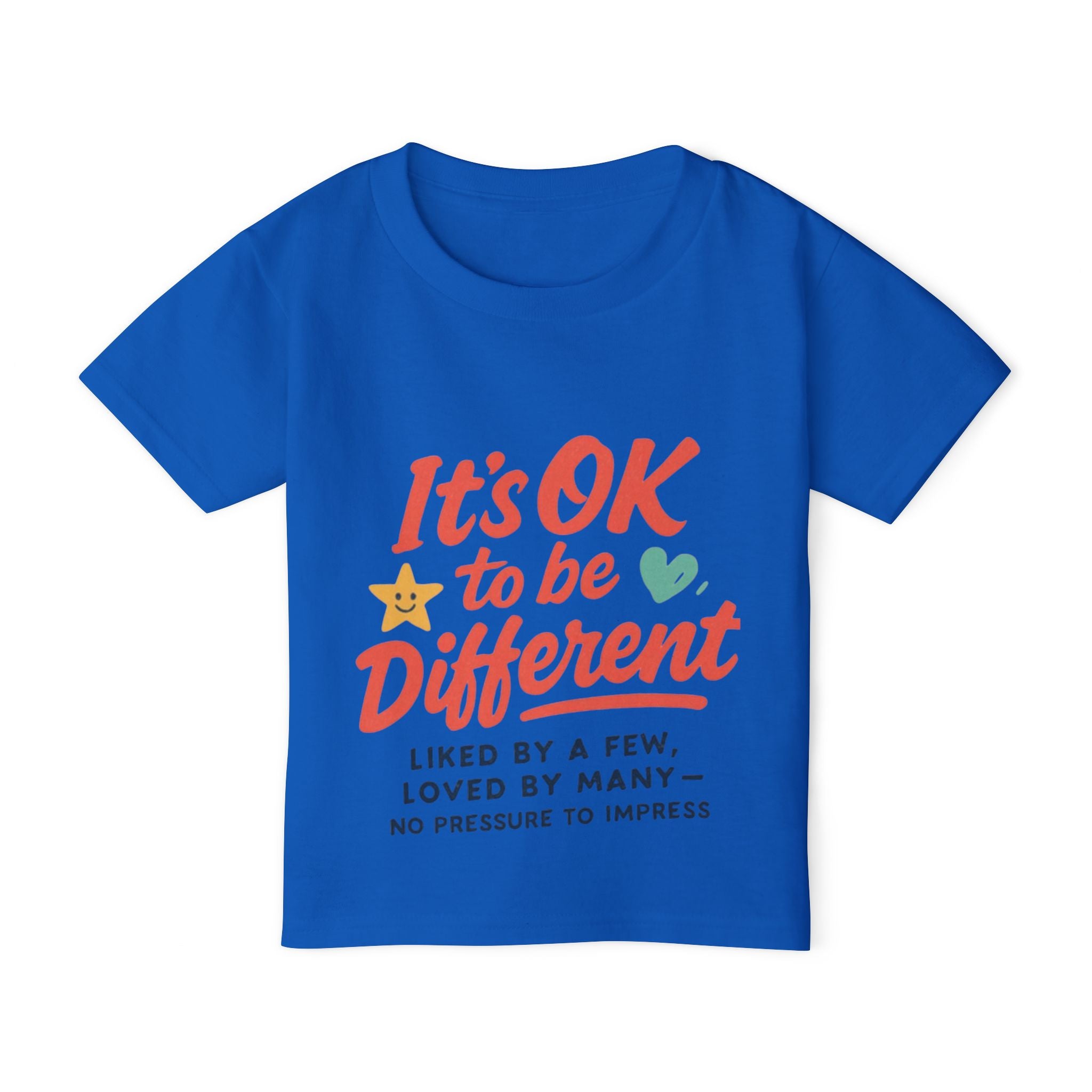 Toddler T-Shirt — "It's OK to be Different" Positive Message Tee