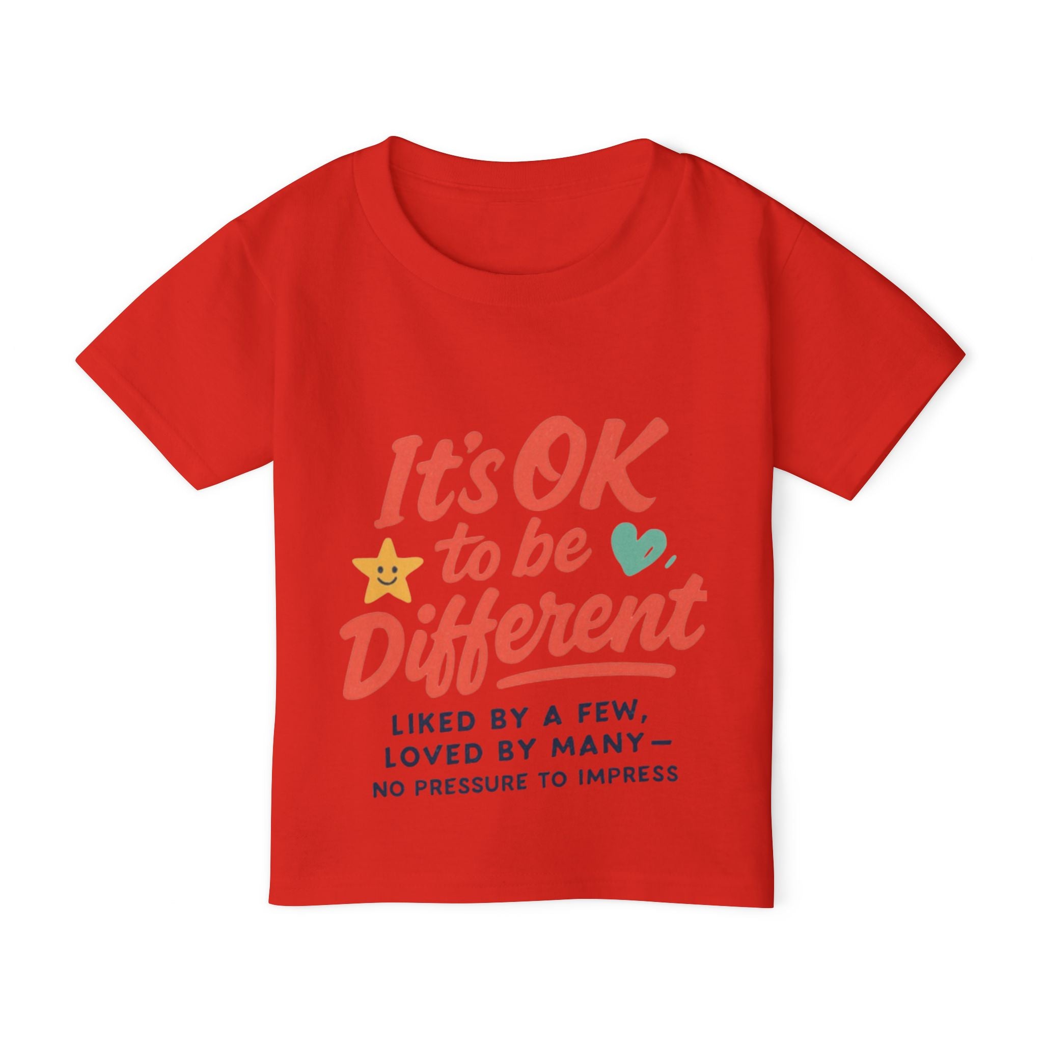 Toddler T-Shirt — "It's OK to be Different" Positive Message Tee