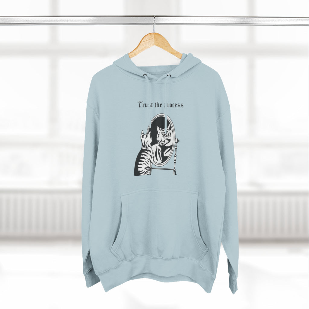 An inspiring comfy Fleece Hoodie — Three-Panel Pullover