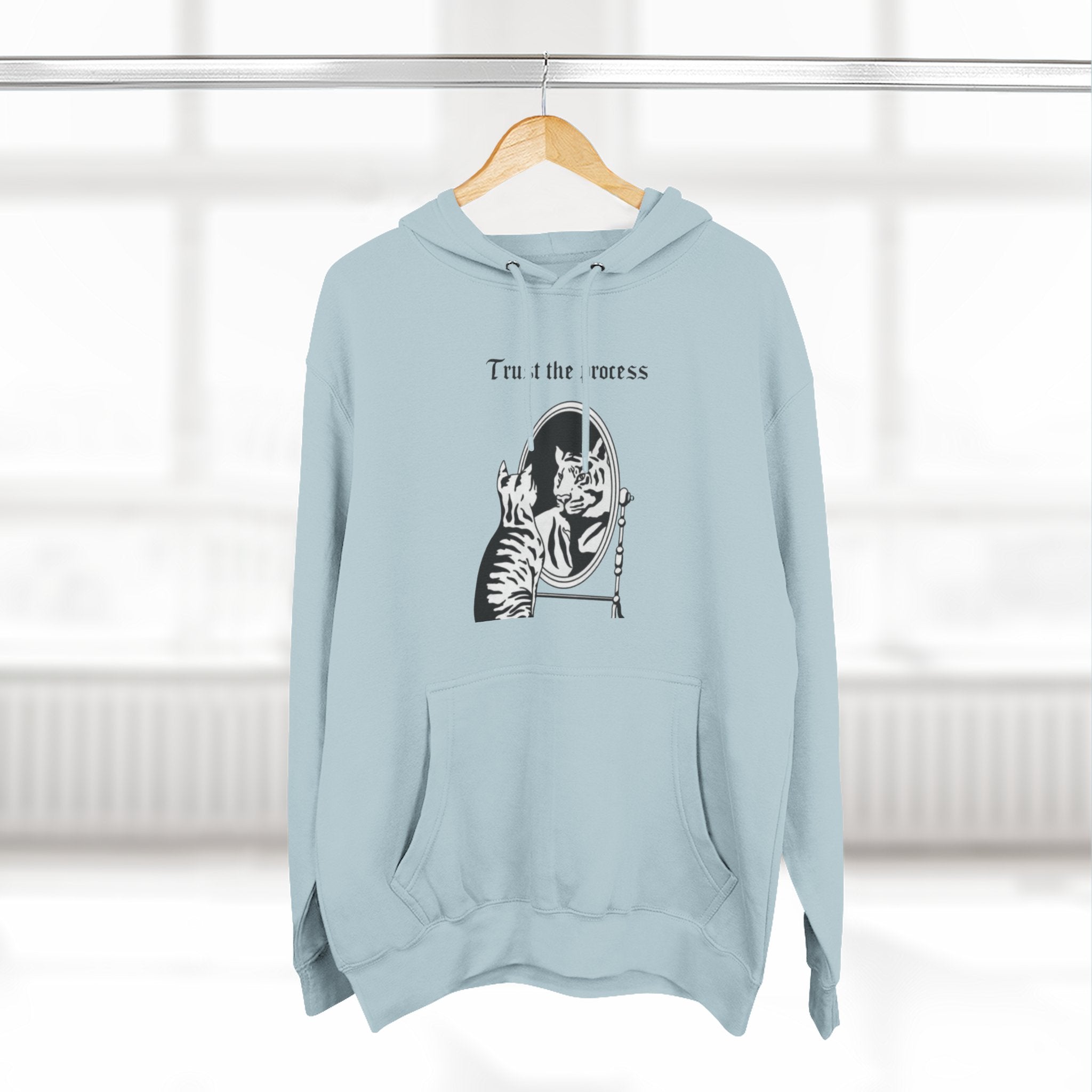An inspiring comfy Fleece Hoodie — Three-Panel Pullover