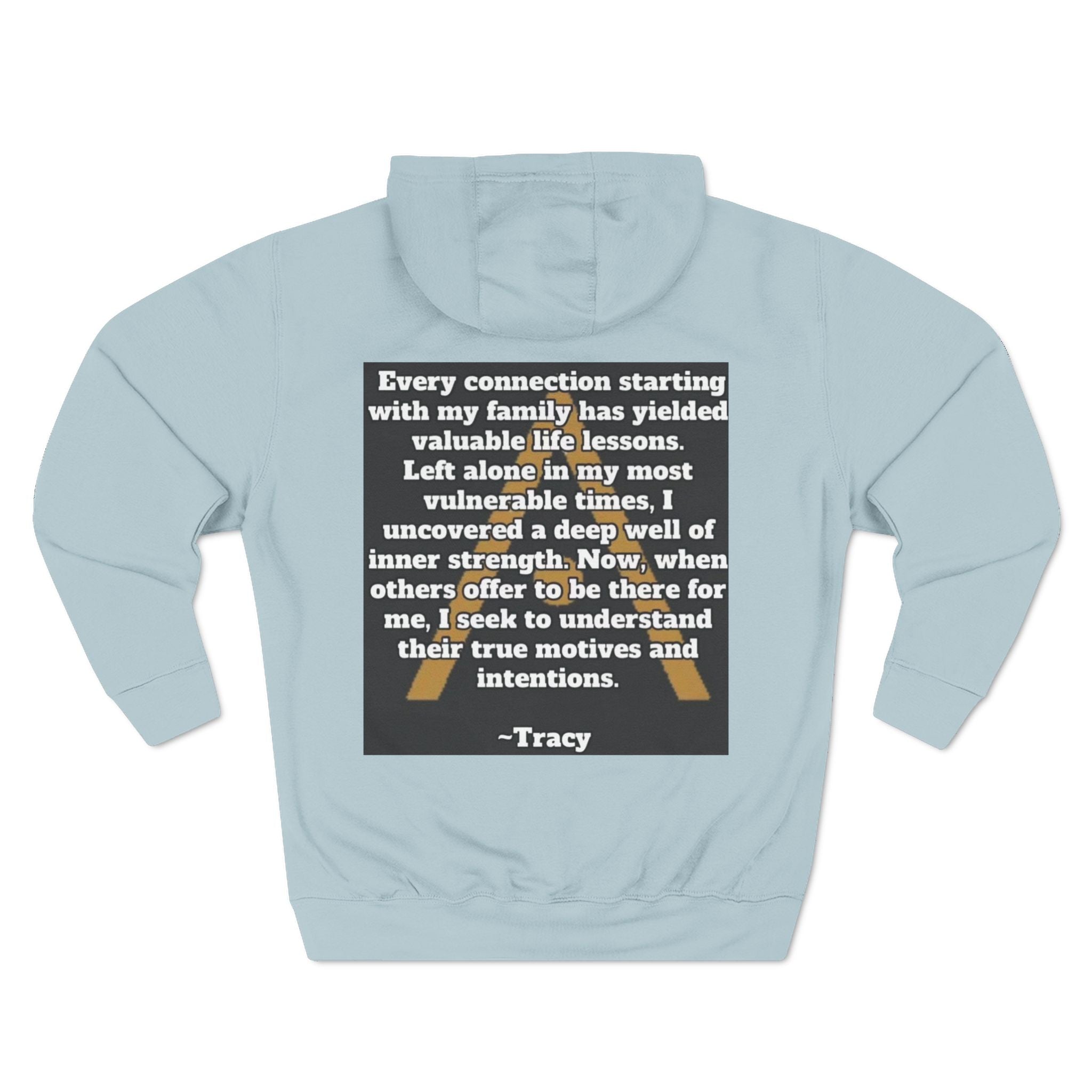 An inspiring comfy Fleece Hoodie — Three-Panel Pullover