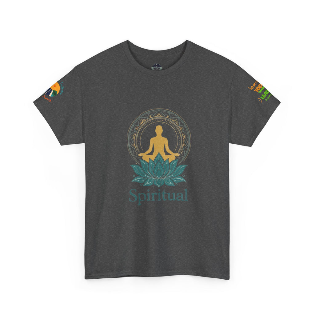 Spiritual Meditation Tee — Lotus Yoga Shirt with 'One who looks within is wise' Quote
