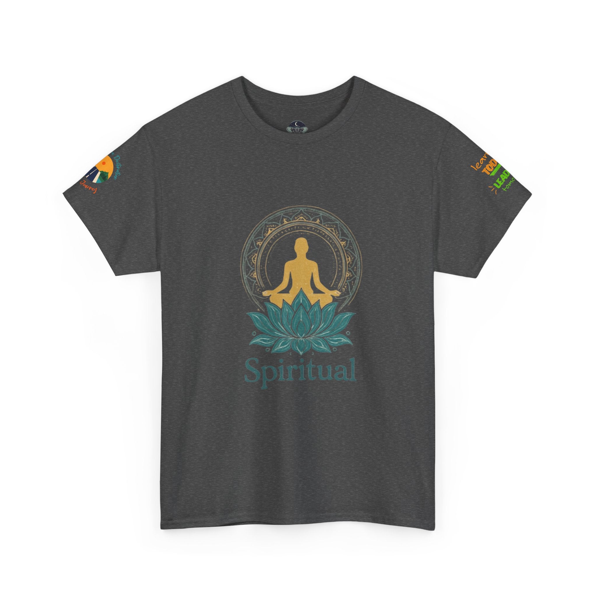 Spiritual Meditation Tee — Lotus Yoga Shirt with 'One who looks within is wise' Quote