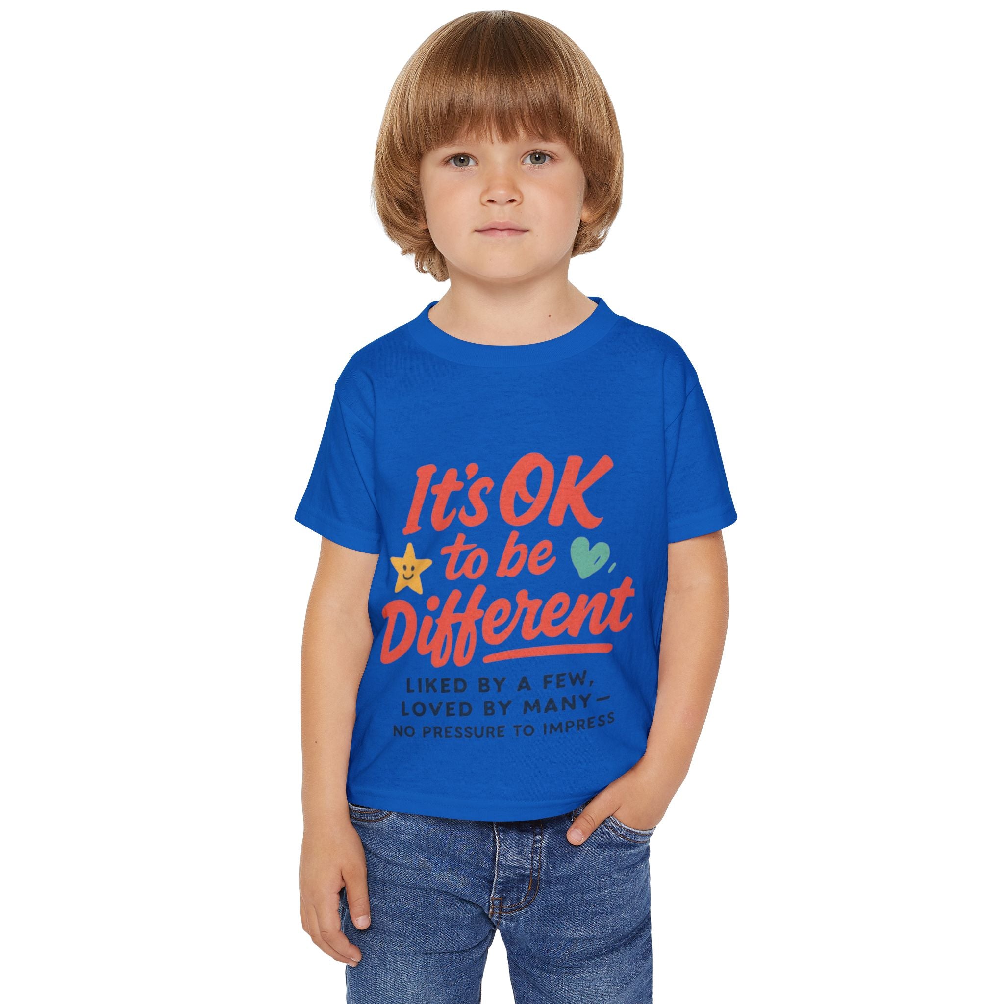 Toddler T-Shirt — "It's OK to be Different" Positive Message Tee