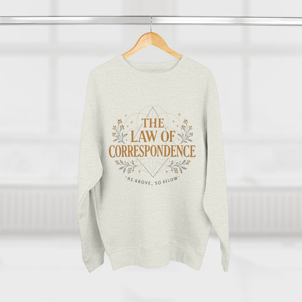 Law of Correspondence Sweatshirt — Rooted in Both Sin and Grace Christian Crewneck