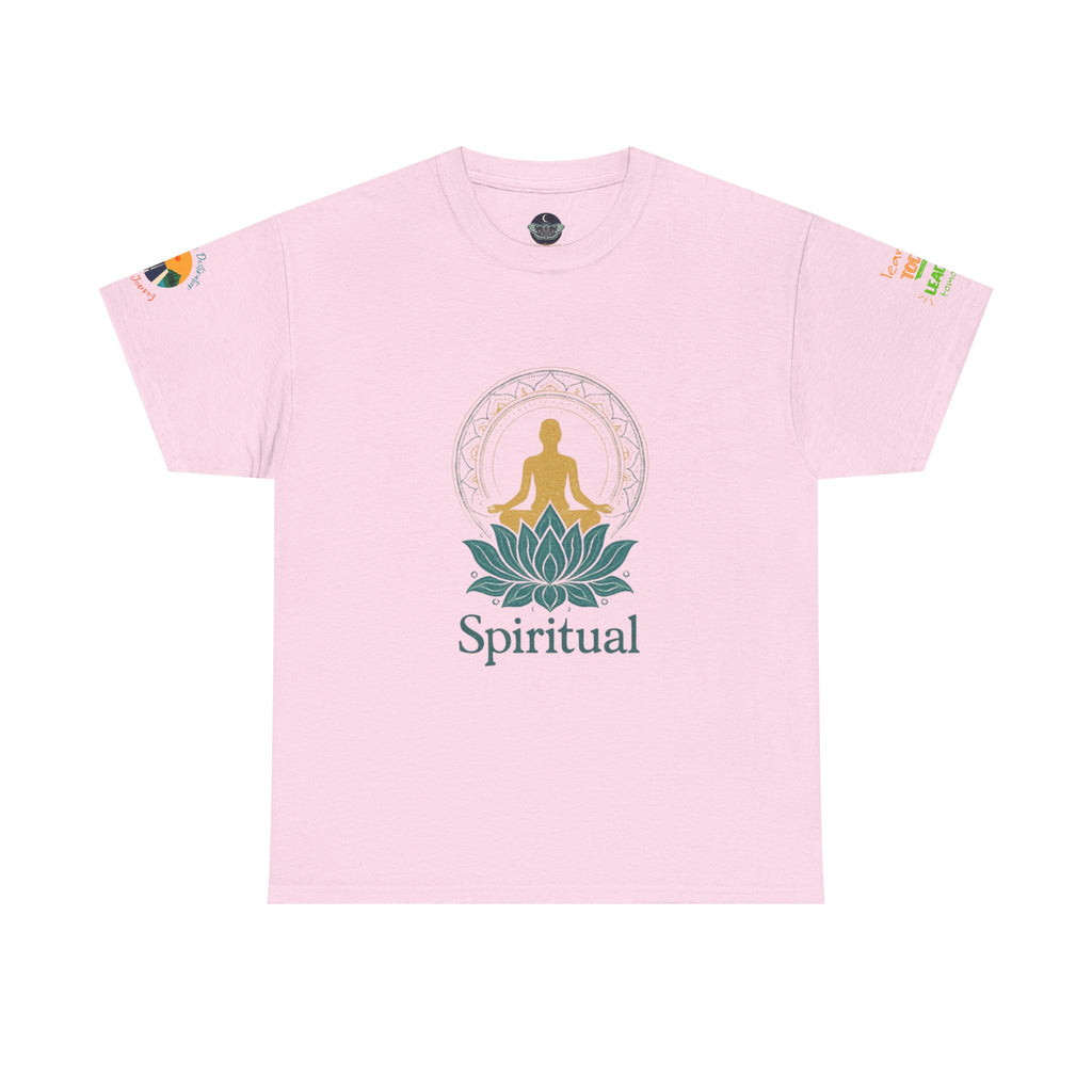Spiritual Meditation Tee — Lotus Yoga Shirt with 'One who looks within is wise' Quote