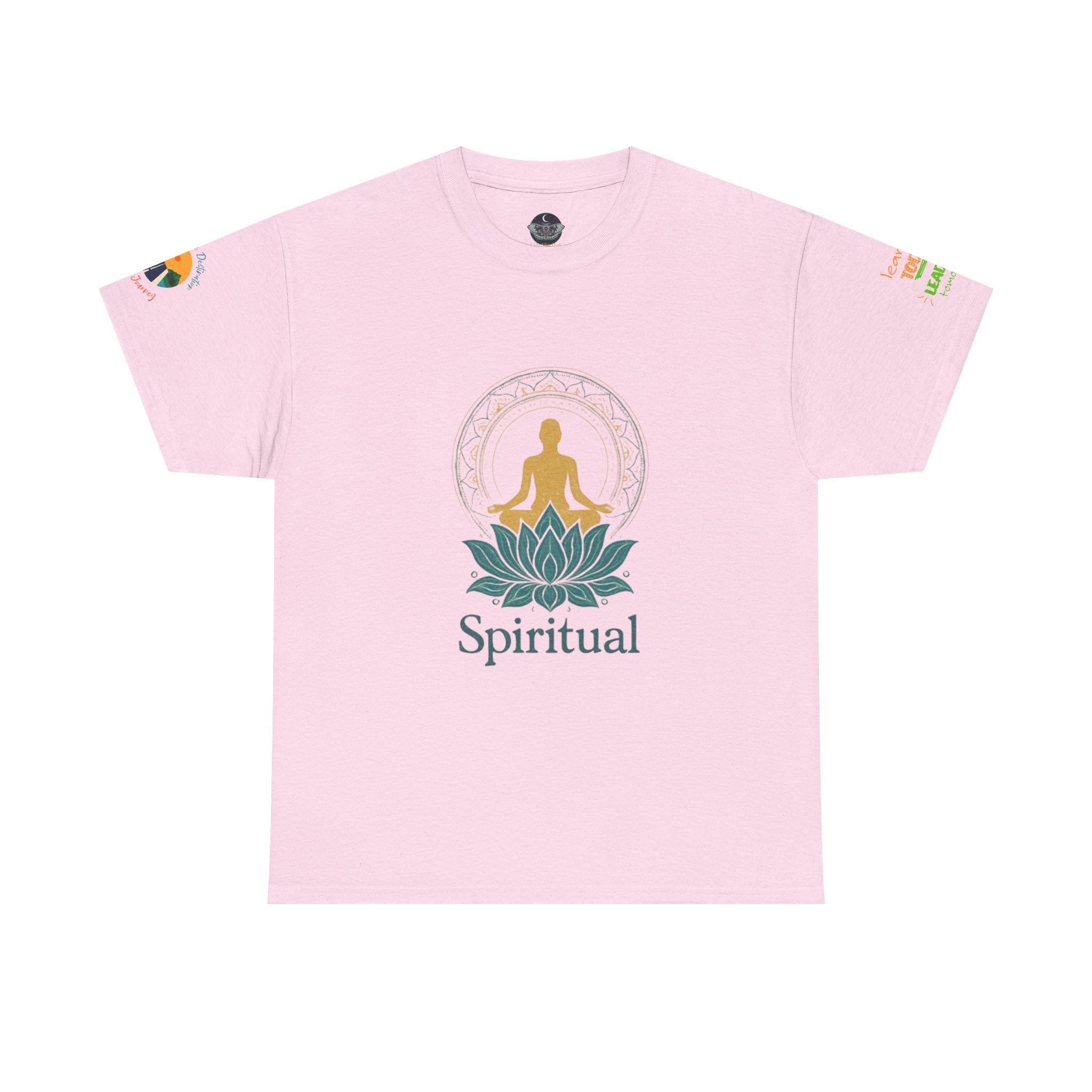 Spiritual Meditation Tee — Lotus Yoga Shirt with 'One who looks within is wise' Quote