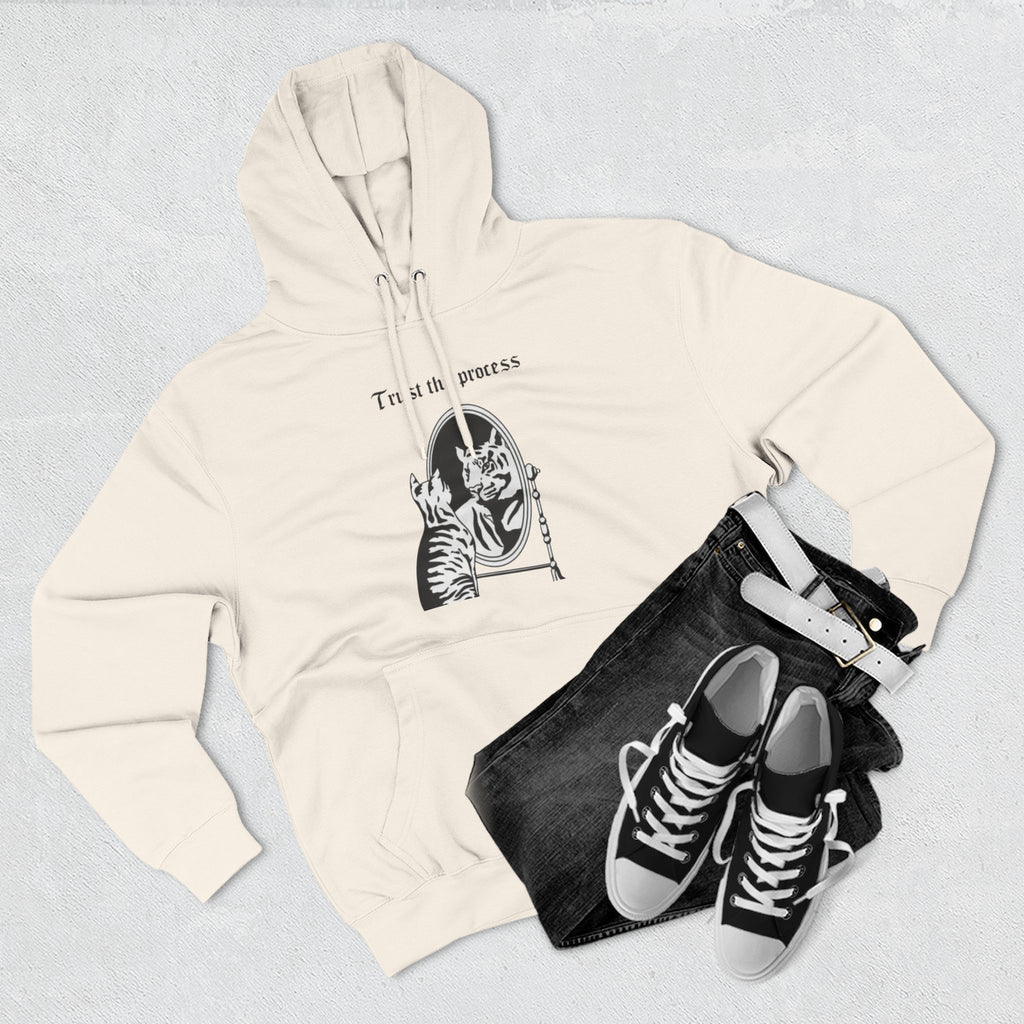 An inspiring comfy Fleece Hoodie — Three-Panel Pullover