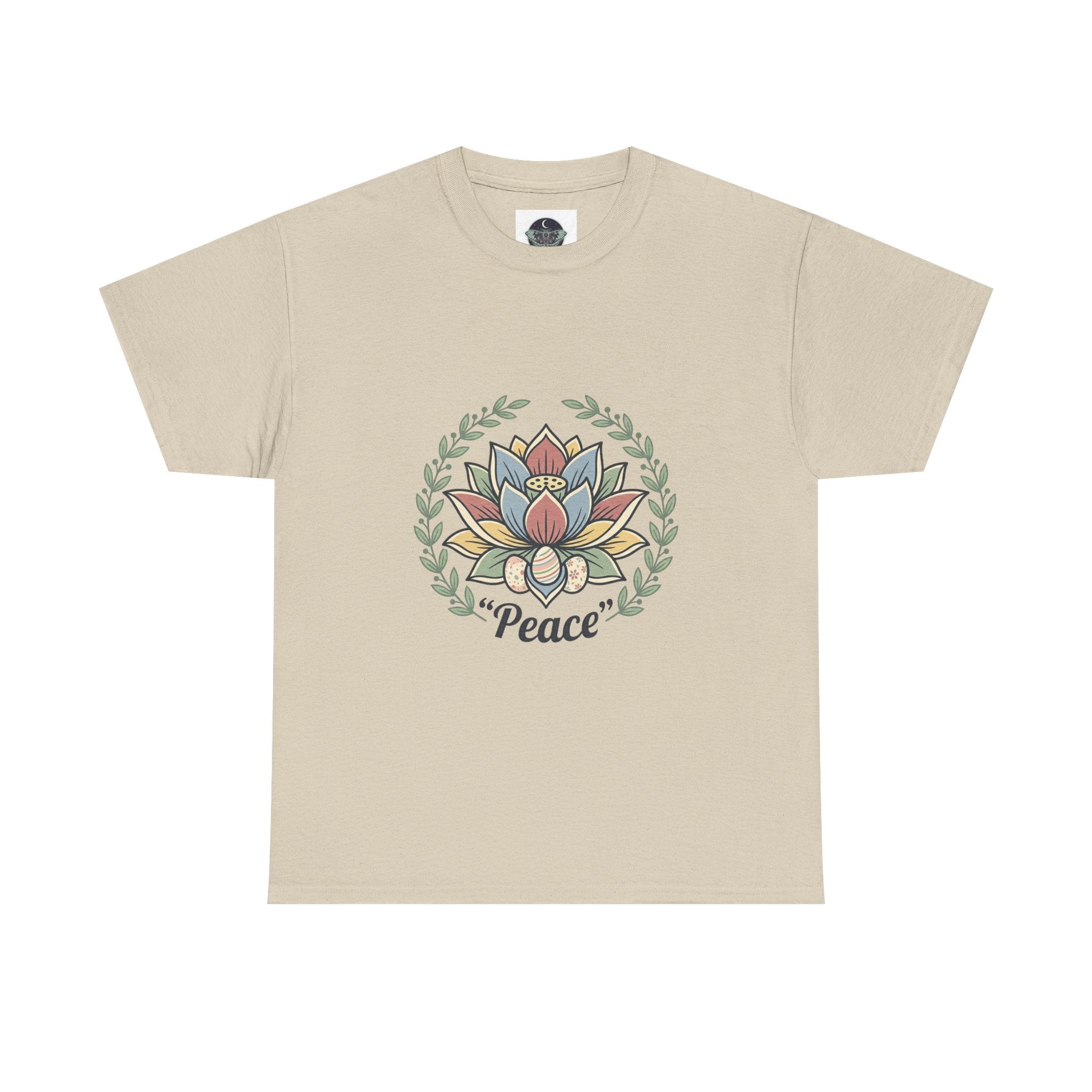 Peaceful Bunny “Hope to New Beginnings” Graphic Tee — Lotus & Floral Spiritual T-Shirt