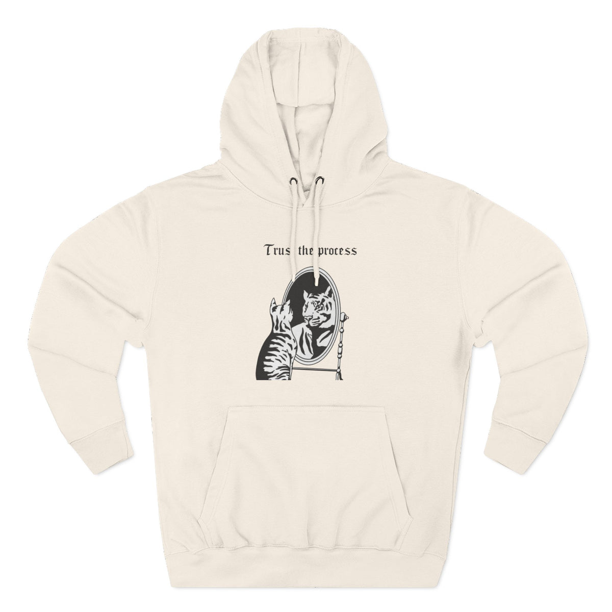 An inspiring comfy Fleece Hoodie — Three-Panel Pullover