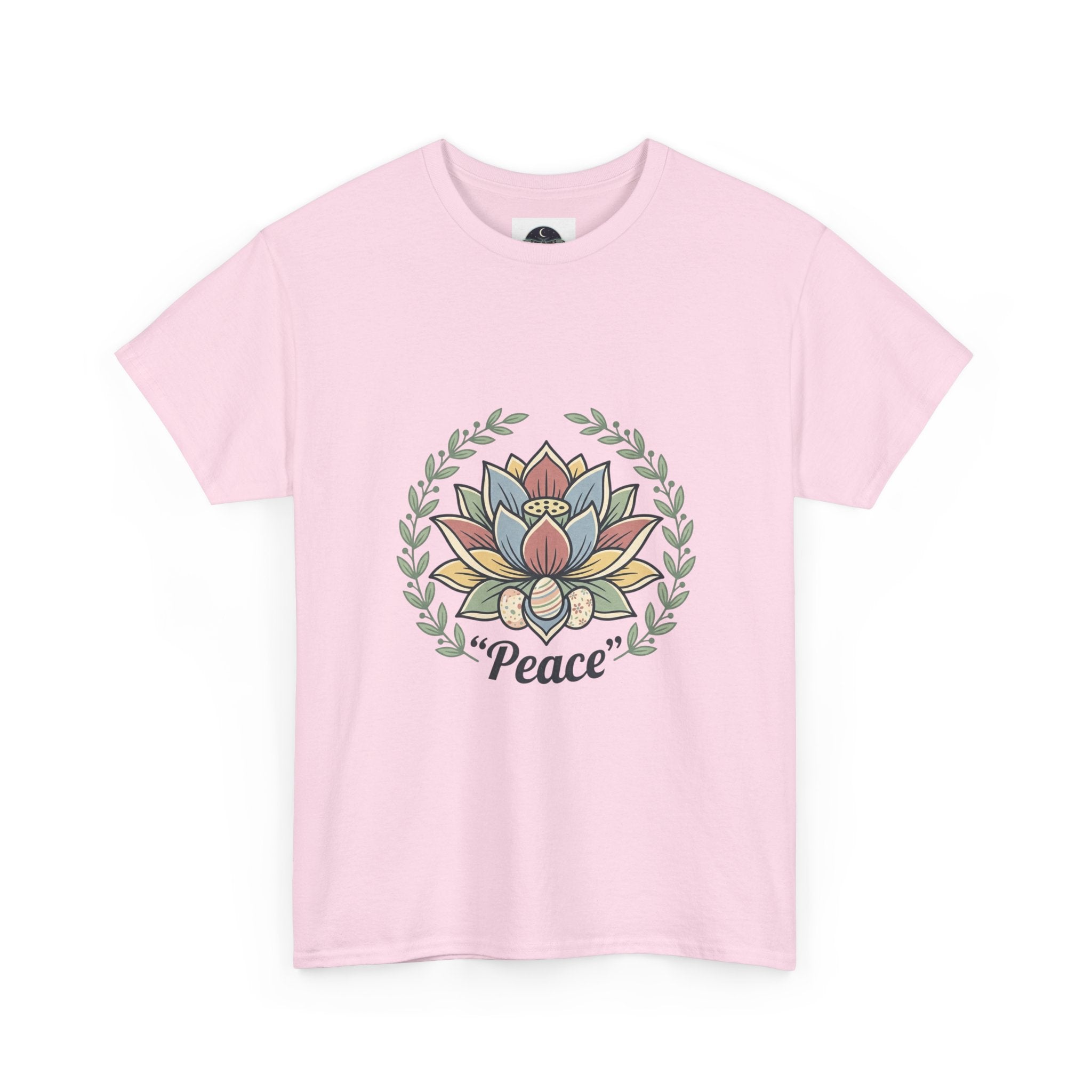 Peaceful Bunny “Hope to New Beginnings” Graphic Tee — Lotus & Floral Spiritual T-Shirt