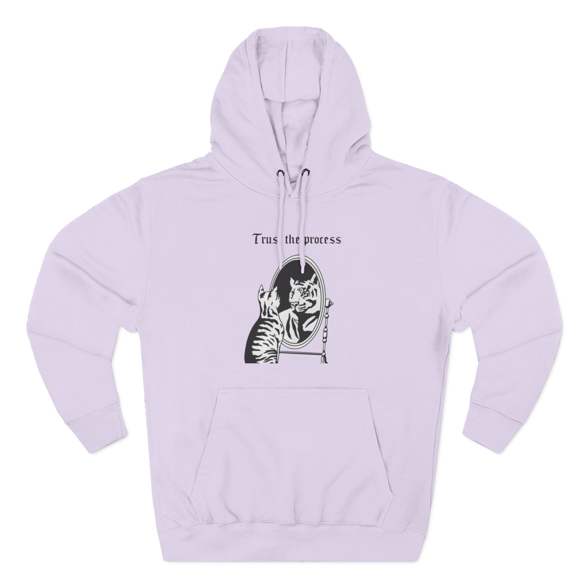 An inspiring comfy Fleece Hoodie — Three-Panel Pullover