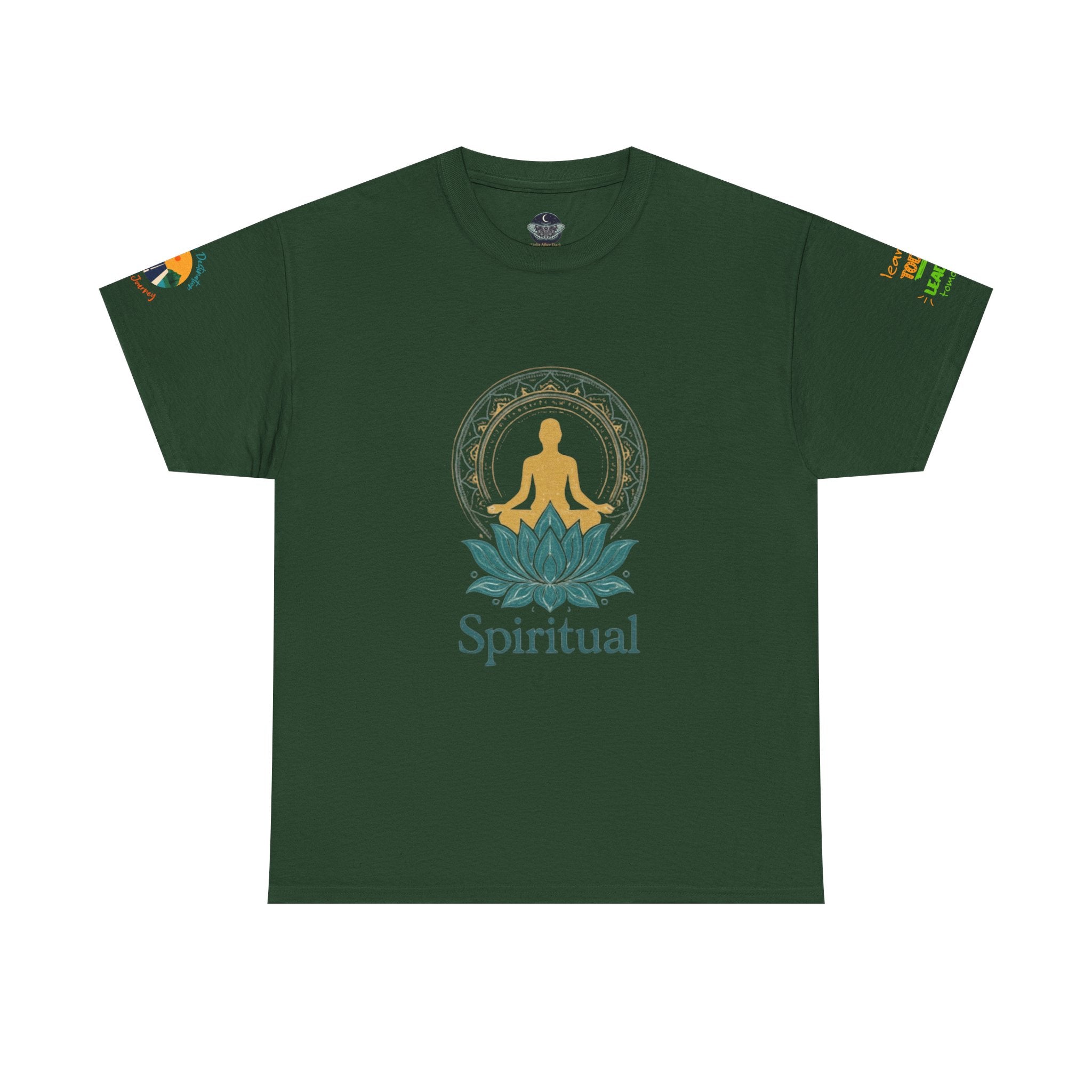 Spiritual Meditation Tee — Lotus Yoga Shirt with 'One who looks within is wise' Quote