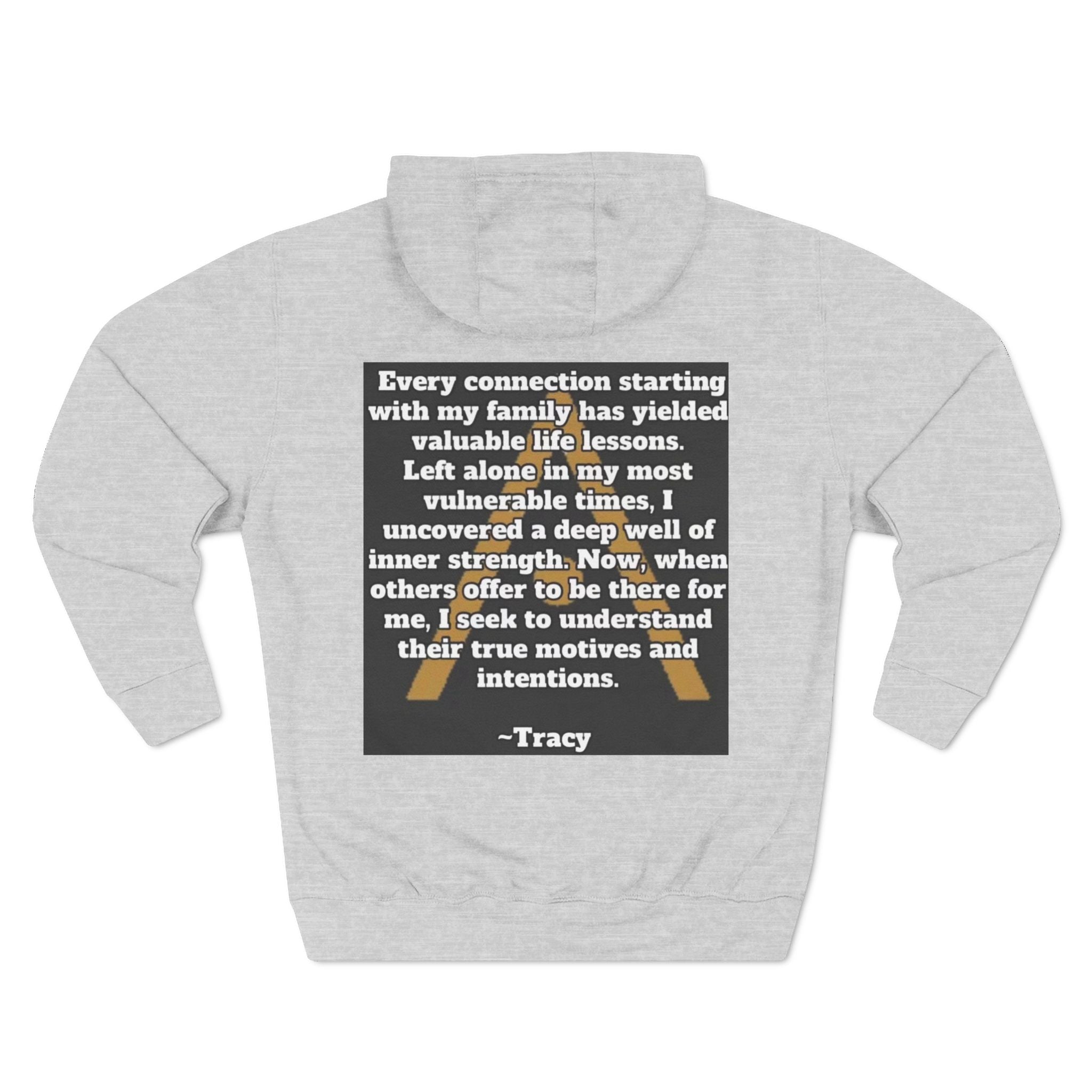 An inspiring comfy Fleece Hoodie — Three-Panel Pullover