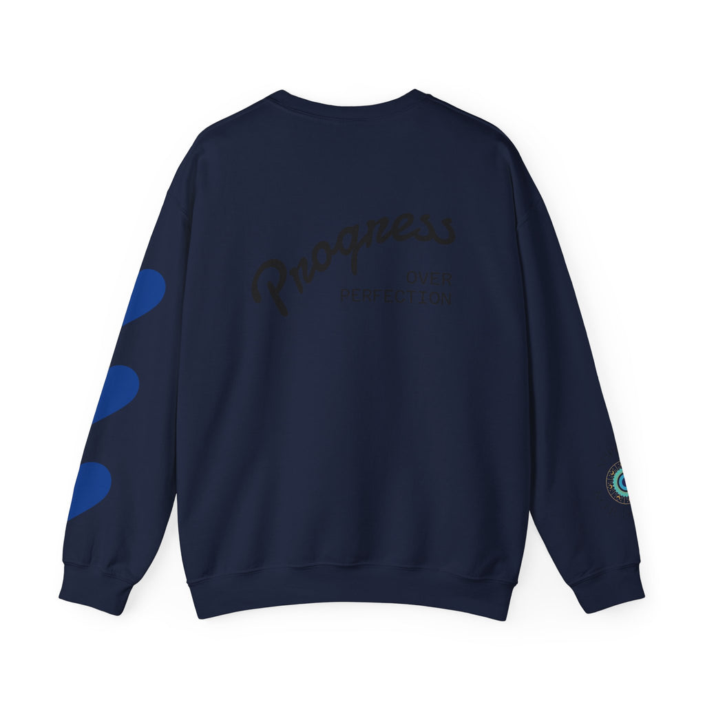 ABA Therapy Crewneck Sweatshirt – "Guiding Small Steps to Big Wins" | Progress Over Perfection