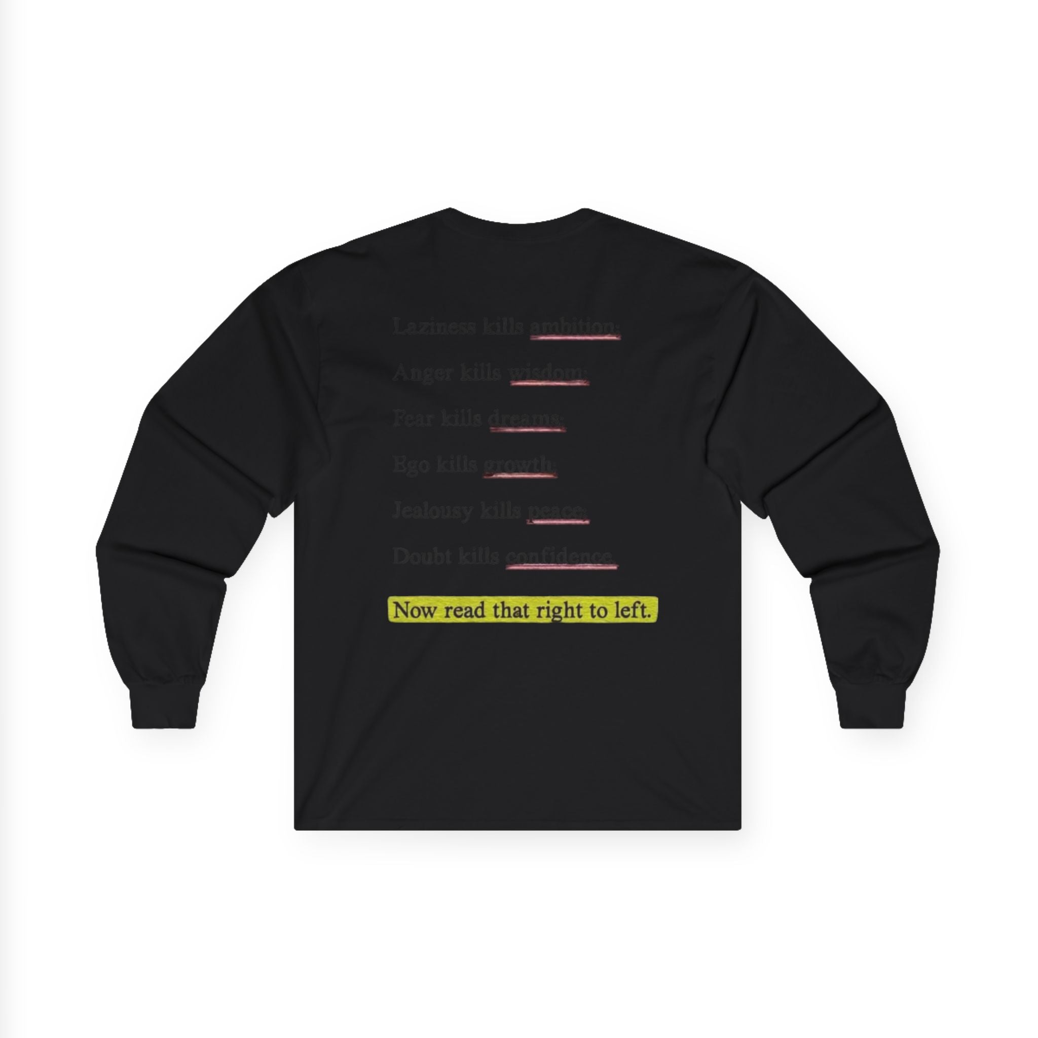 Long Sleeve Tee — "Keep Going: Infinite Progress" Motivational Shirt