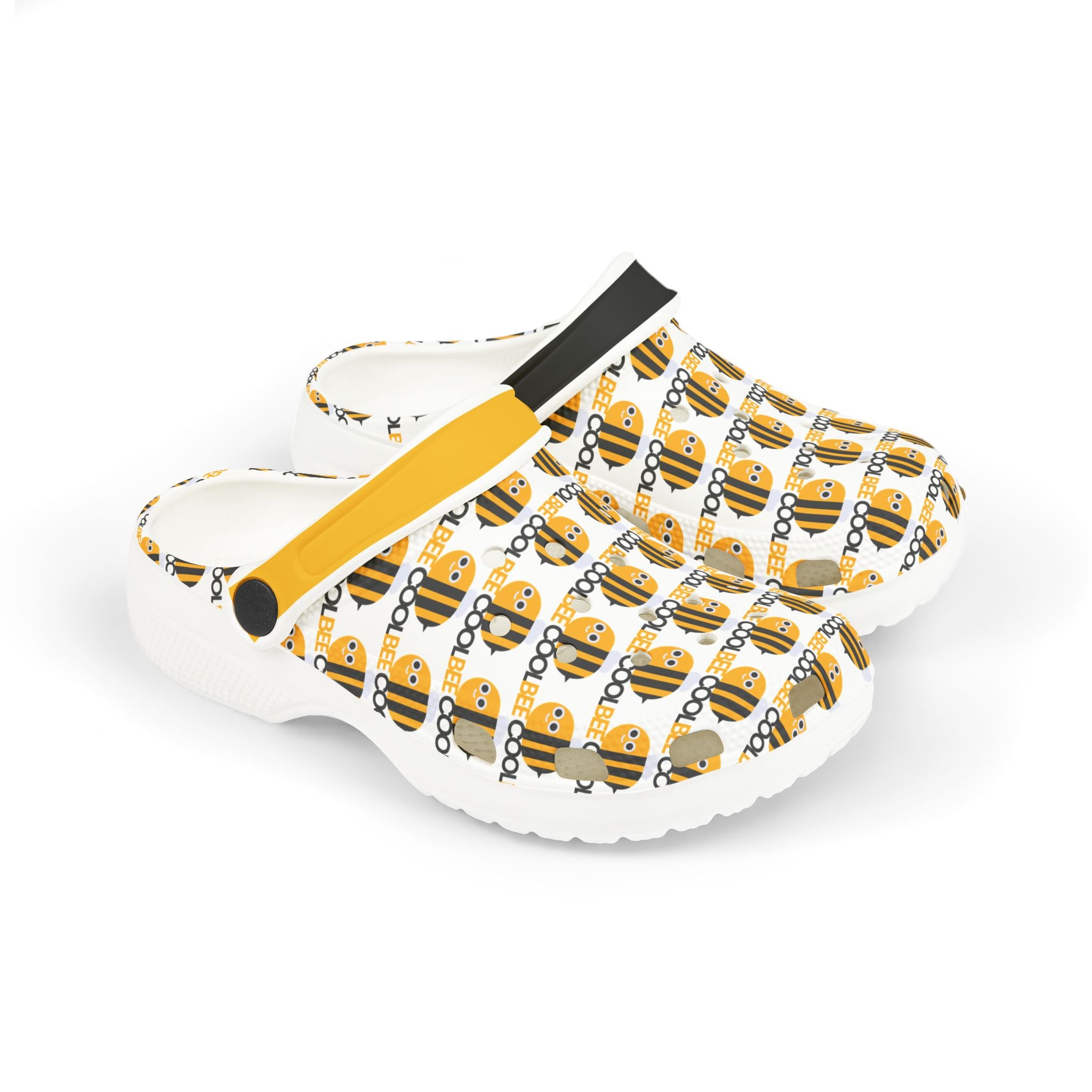 Kids Bee Pattern Clogs - "Cool Bee" EVA Foam Slip-Ons