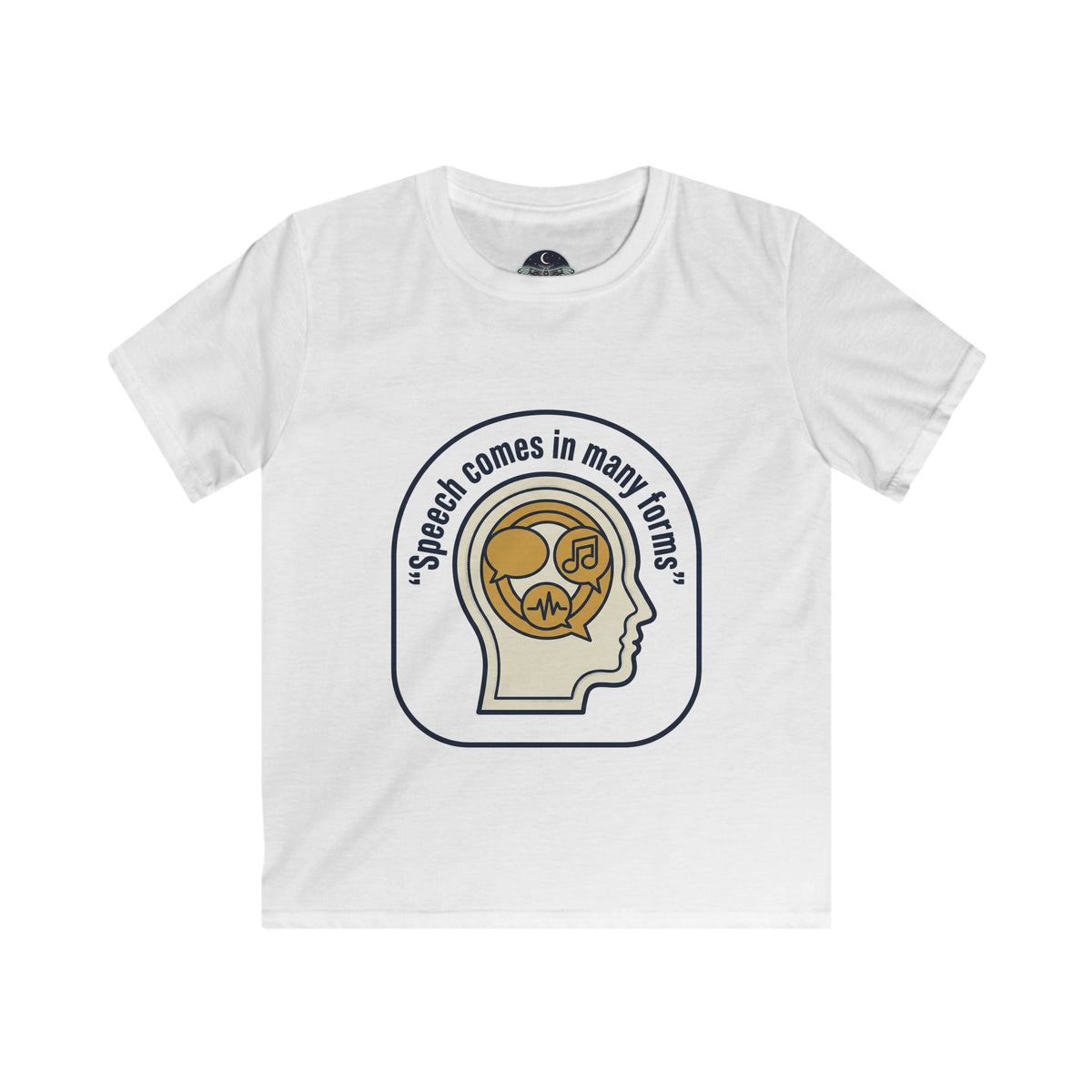 Kids T-Shirt — Autism Awareness "Speech Comes in Many Forms" (Different Not Less)