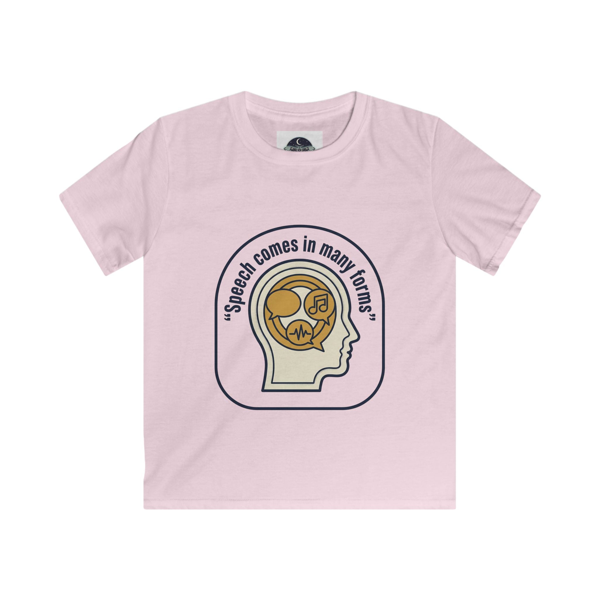 Kids T-Shirt — Autism Awareness "Speech Comes in Many Forms" (Different Not Less)