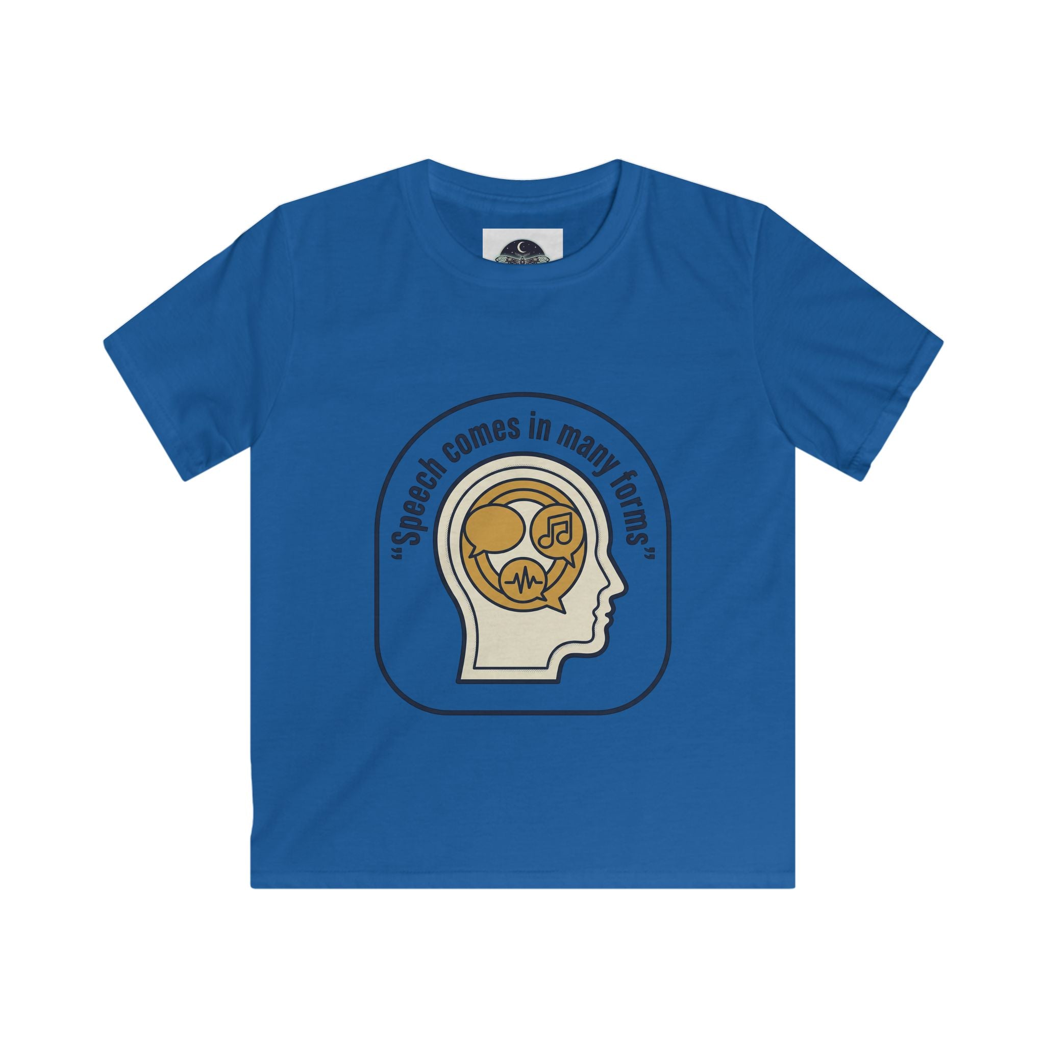 Kids T-Shirt — Autism Awareness "Speech Comes in Many Forms" (Different Not Less)