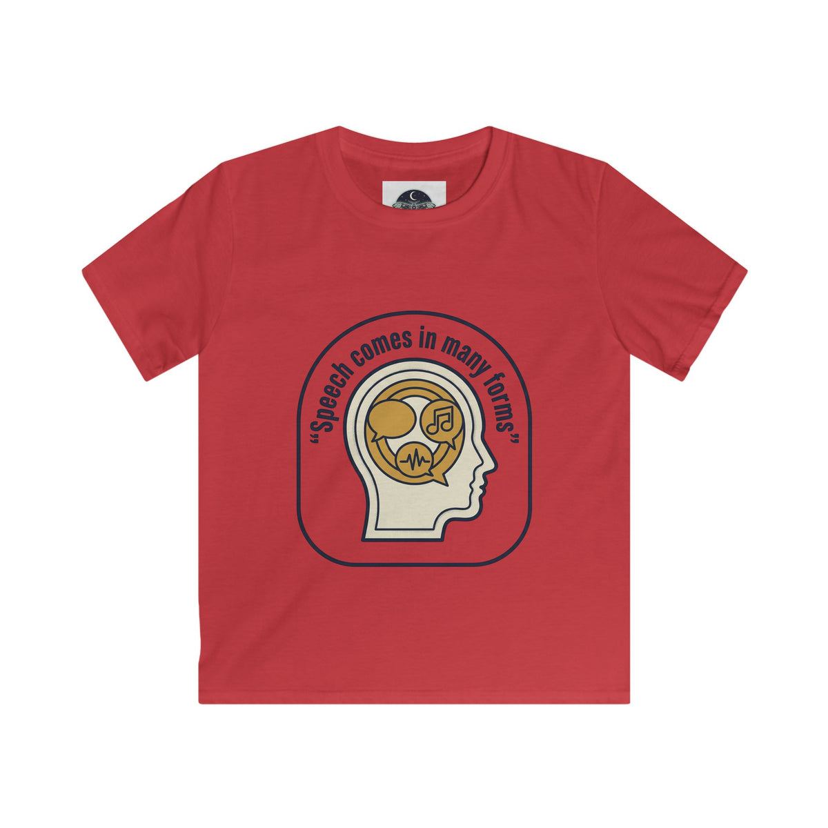 Kids T-Shirt — Autism Awareness "Speech Comes in Many Forms" (Different Not Less)