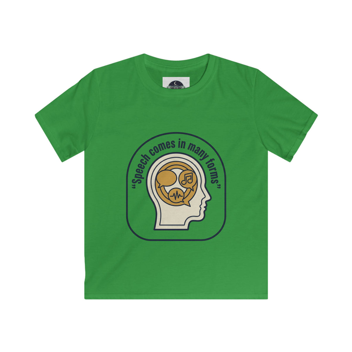 Kids T-Shirt — Autism Awareness "Speech Comes in Many Forms" (Different Not Less)