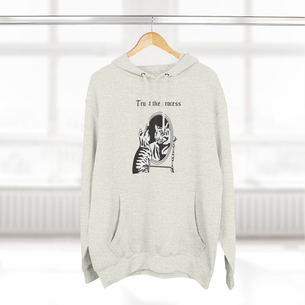 An inspiring comfy Fleece Hoodie — Three-Panel Pullover