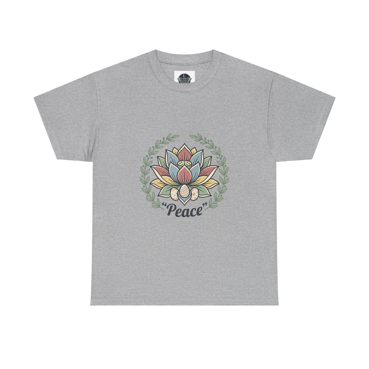 Peaceful Bunny “Hope to New Beginnings” Graphic Tee — Lotus & Floral Spiritual T-Shirt