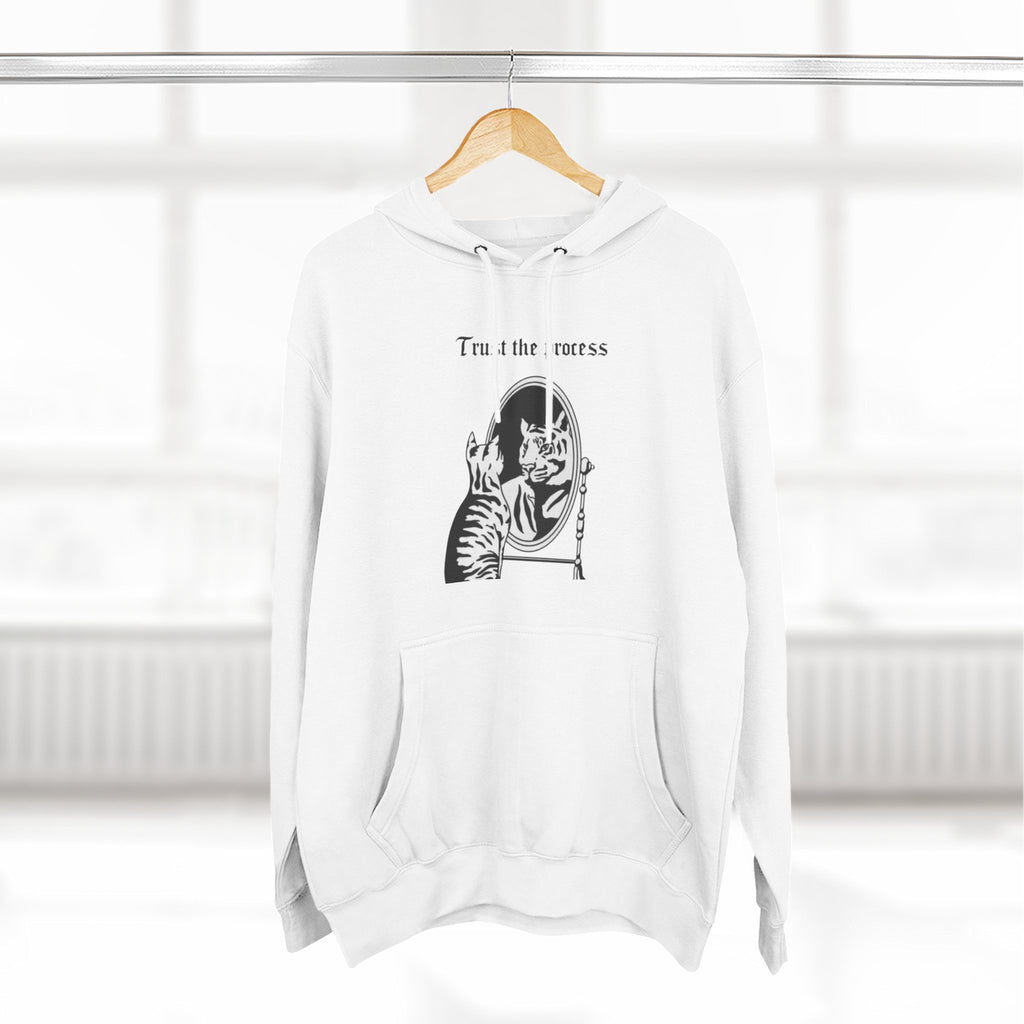 An inspiring comfy Fleece Hoodie — Three-Panel Pullover
