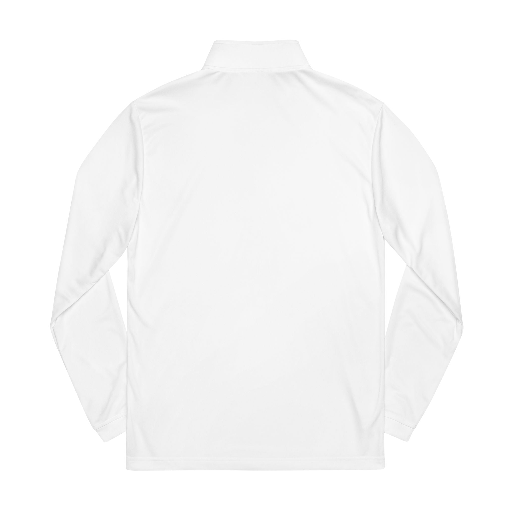 Embroidered White Adidas Quarter-Zip Pullover — Womens power, feminine enery