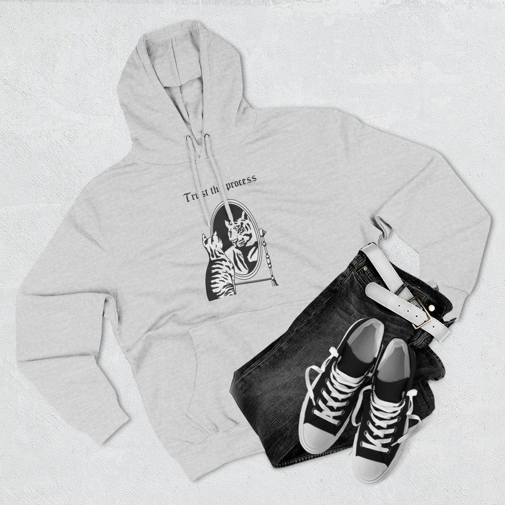 An inspiring comfy Fleece Hoodie — Three-Panel Pullover
