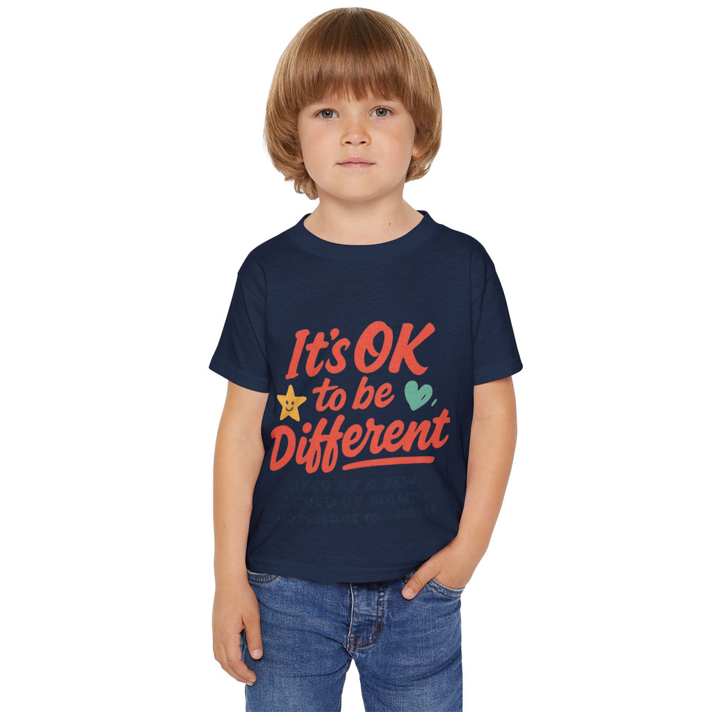Toddler T-Shirt — "It's OK to be Different" Positive Message Tee