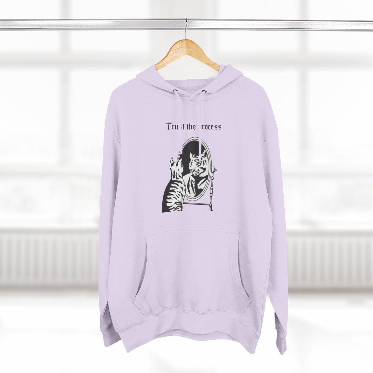 An inspiring comfy Fleece Hoodie — Three-Panel Pullover