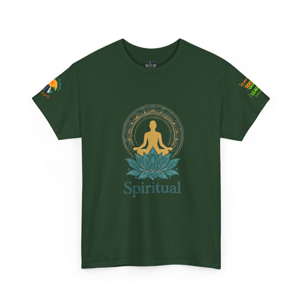Spiritual Meditation Tee — Lotus Yoga Shirt with 'One who looks within is wise' Quote