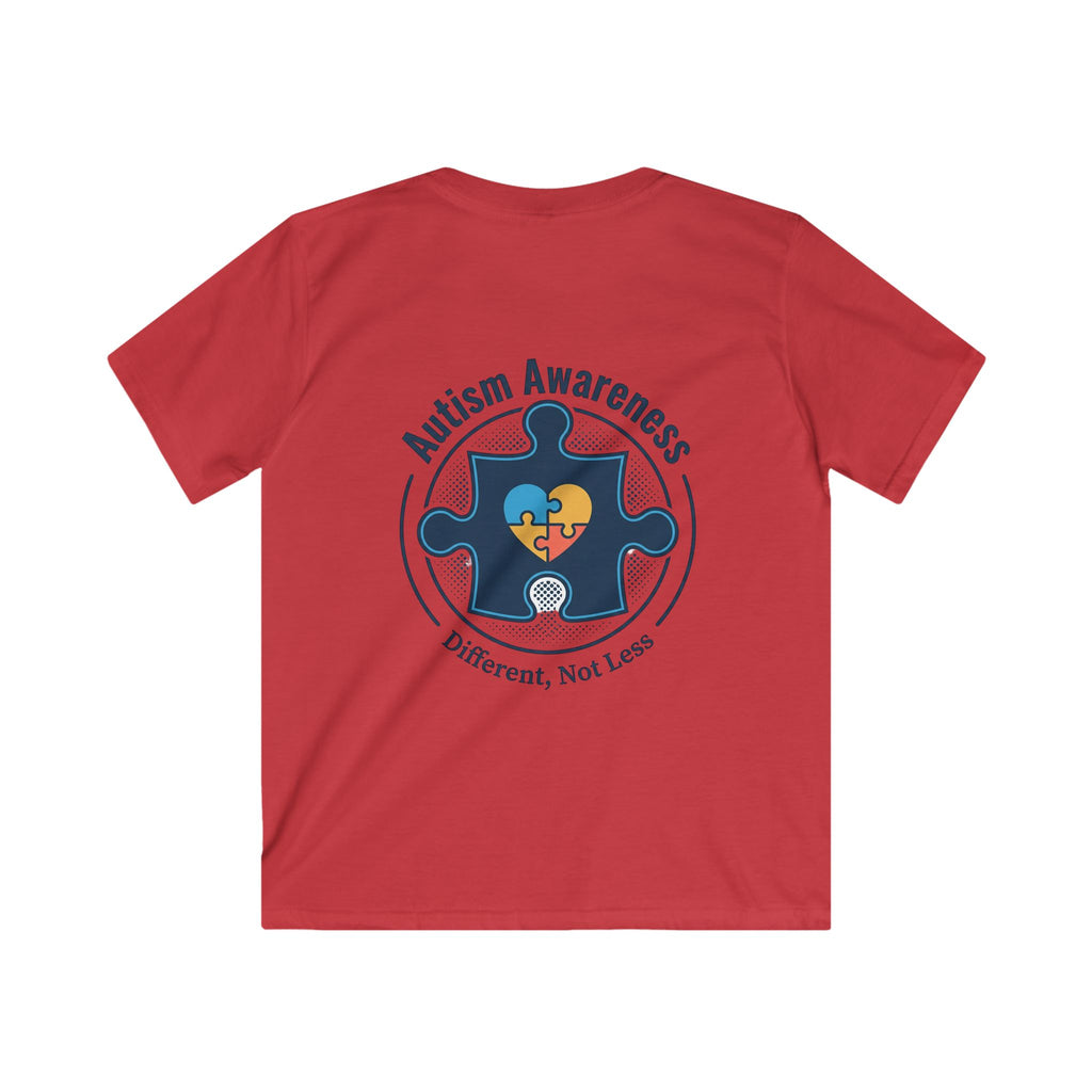 Kids T-Shirt — Autism Awareness "Speech Comes in Many Forms" (Different Not Less)