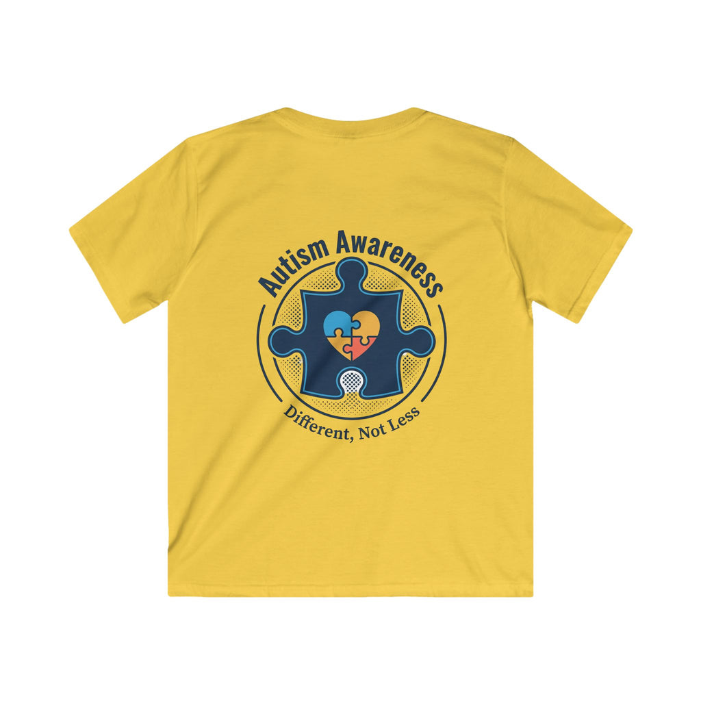 Kids T-Shirt — Autism Awareness "Speech Comes in Many Forms" (Different Not Less)