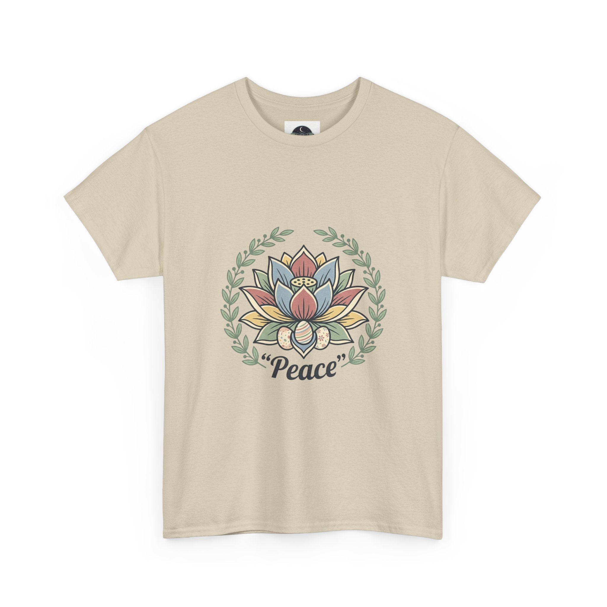 Peaceful Bunny “Hope to New Beginnings” Graphic Tee — Lotus & Floral Spiritual T-Shirt