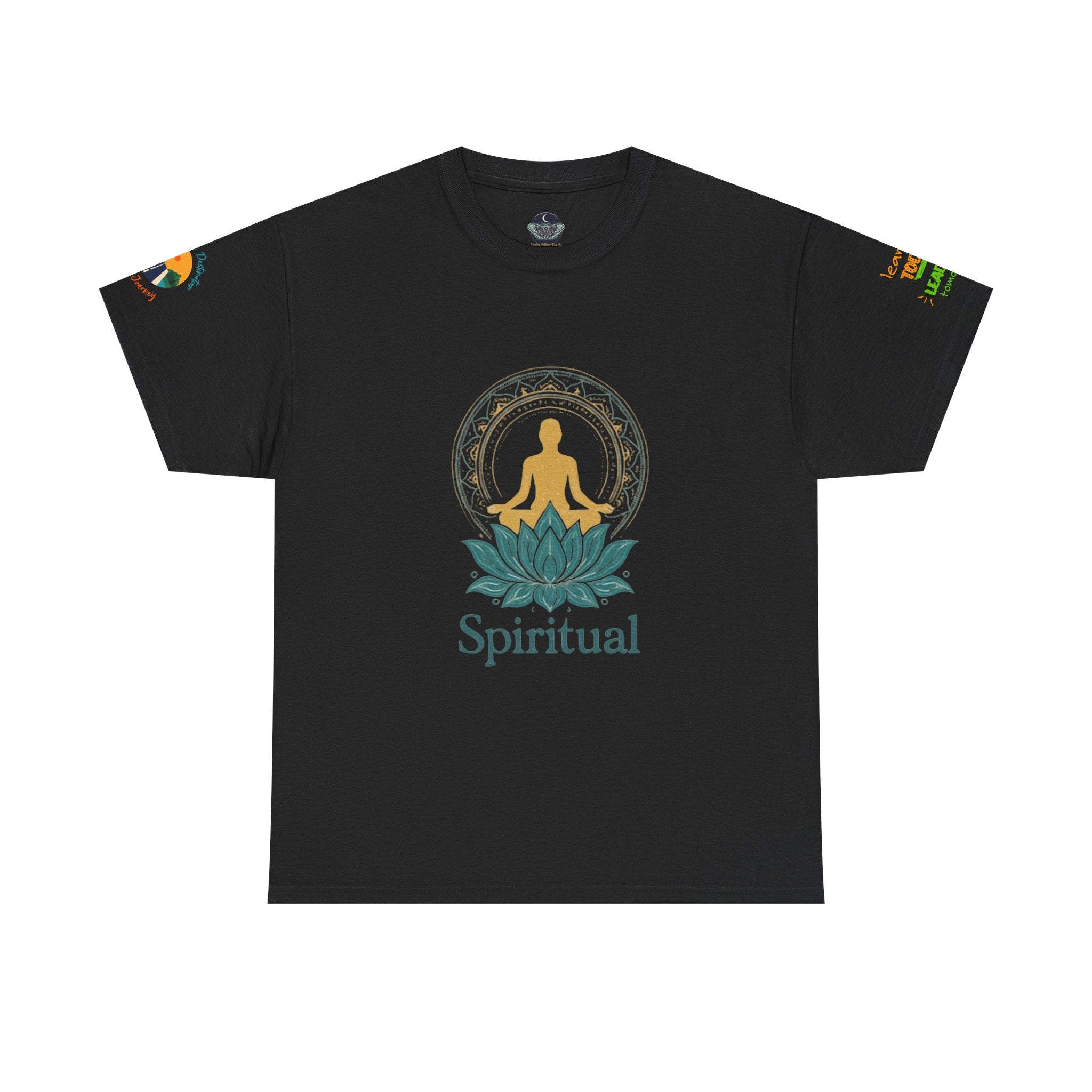 Spiritual Meditation Tee — Lotus Yoga Shirt with 'One who looks within is wise' Quote