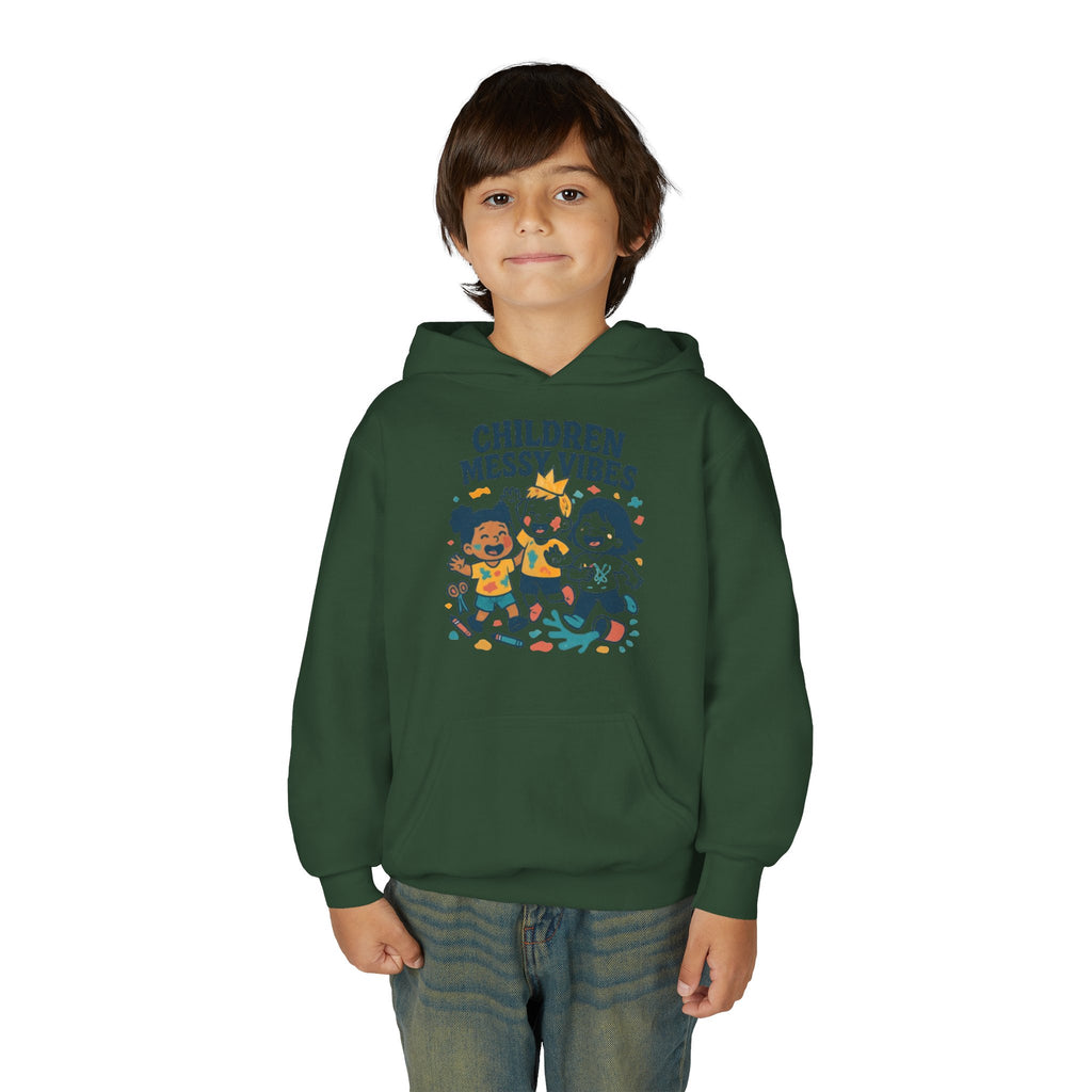 Youth Hoodie — "Children Messy Vibes" Graphic Hoodie (Back: "Profection is Overrated if It Is Not a Mess I'm not impressed")
