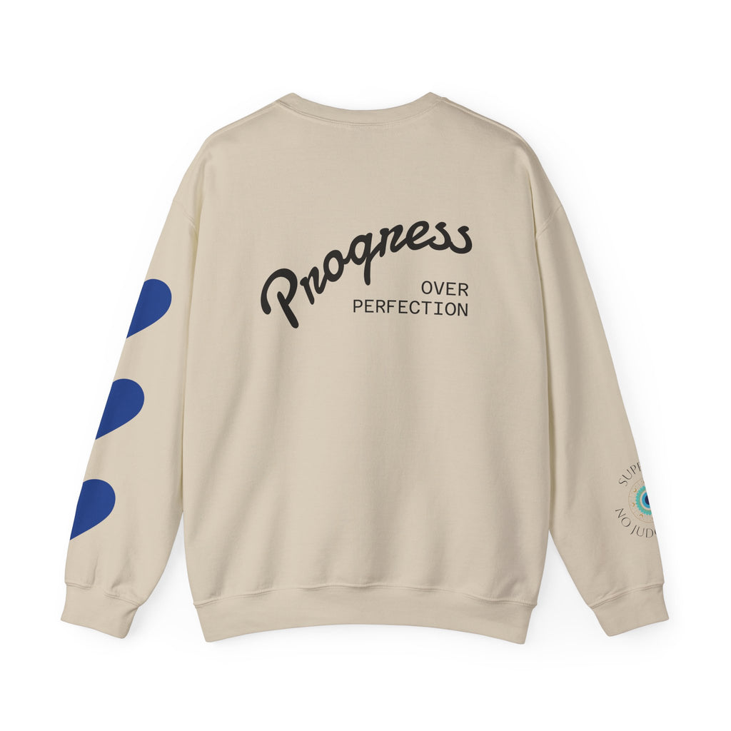 ABA Therapy Crewneck Sweatshirt – "Guiding Small Steps to Big Wins" | Progress Over Perfection