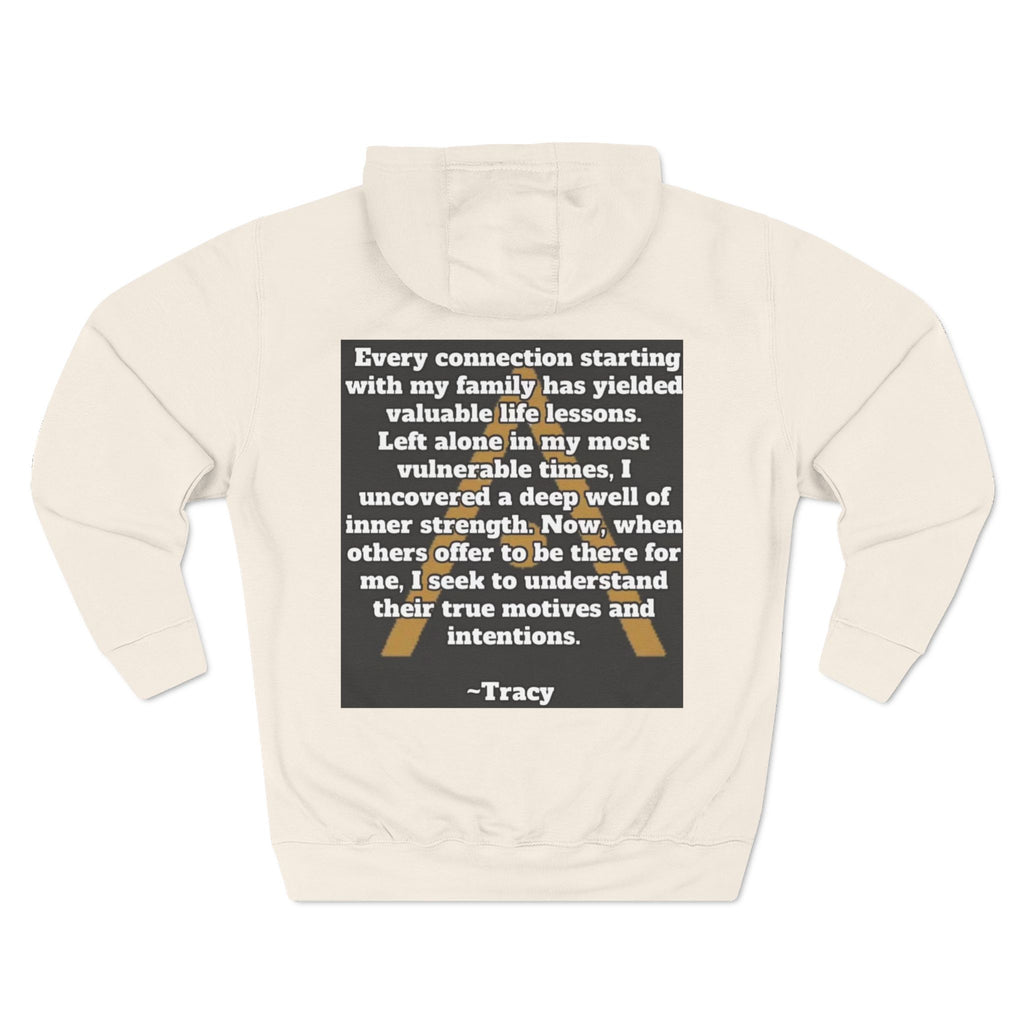 An inspiring comfy Fleece Hoodie — Three-Panel Pullover