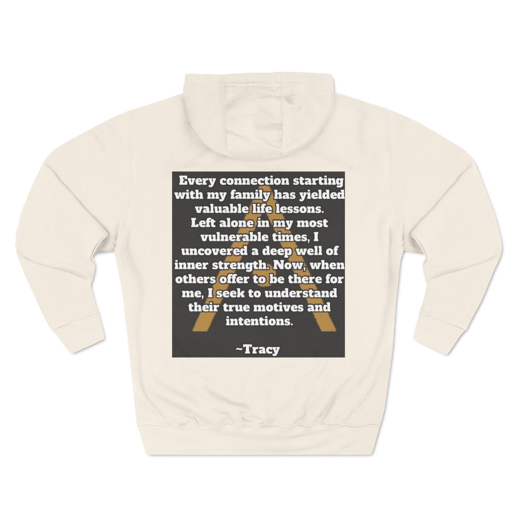 An inspiring comfy Fleece Hoodie — Three-Panel Pullover