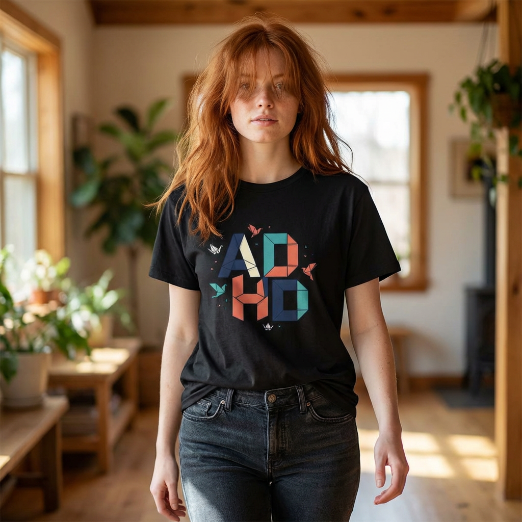 ADHD Awareness T-Shirt — "Be Patient and Repeat Yourself" Inspirational Tee