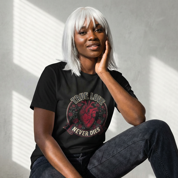 True Love Never Dies Tee — "Holding On Is So Much More Painful Than Letting Go" Vintage Graphic T-Shirt