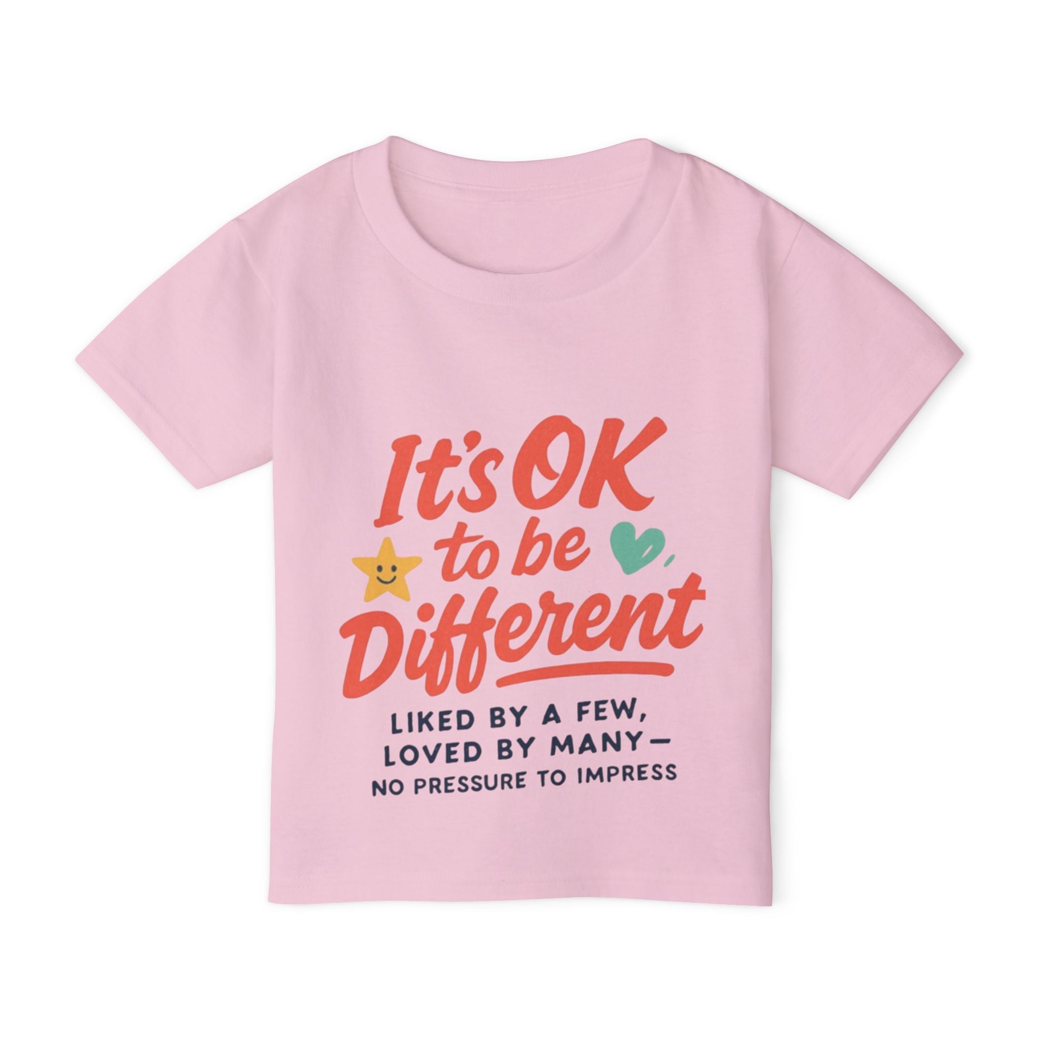 Toddler T-Shirt — "It's OK to be Different" Positive Message Tee