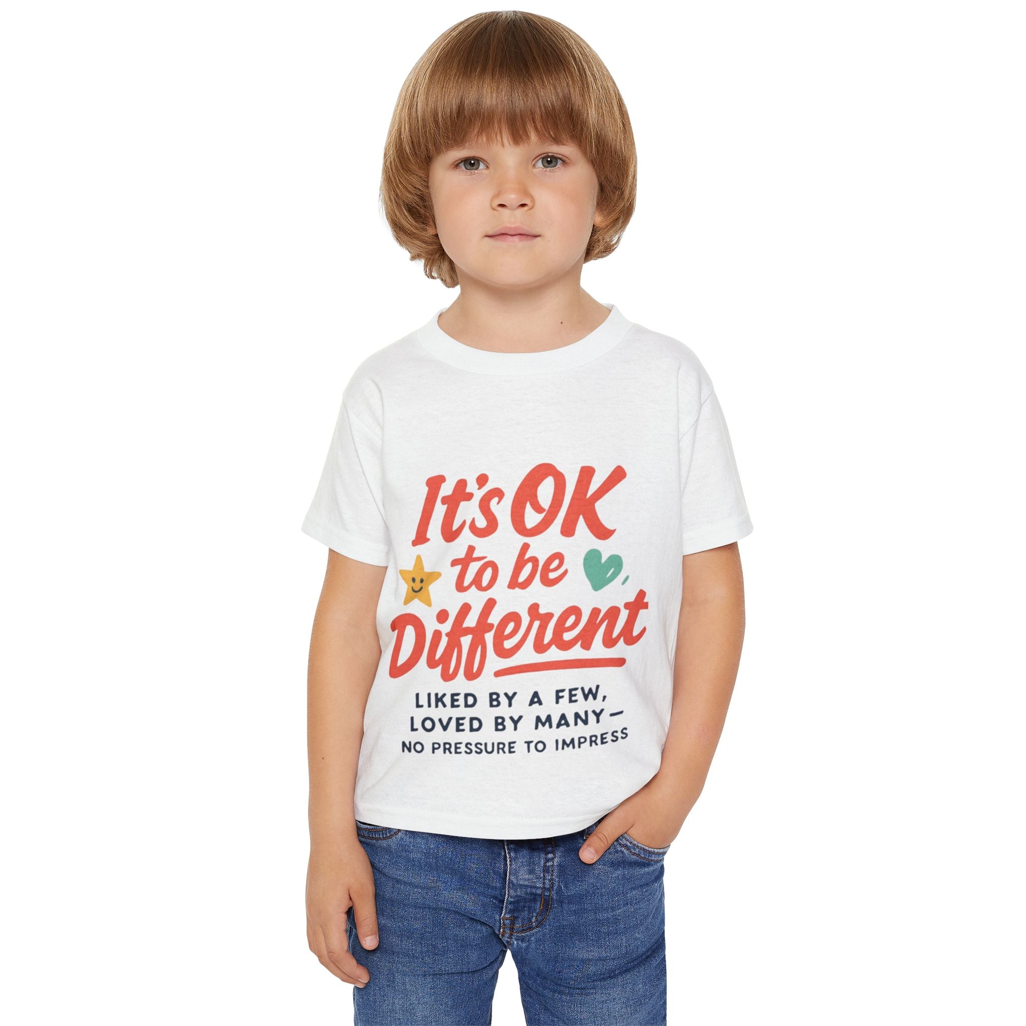 Toddler T-Shirt — "It's OK to be Different" Positive Message Tee