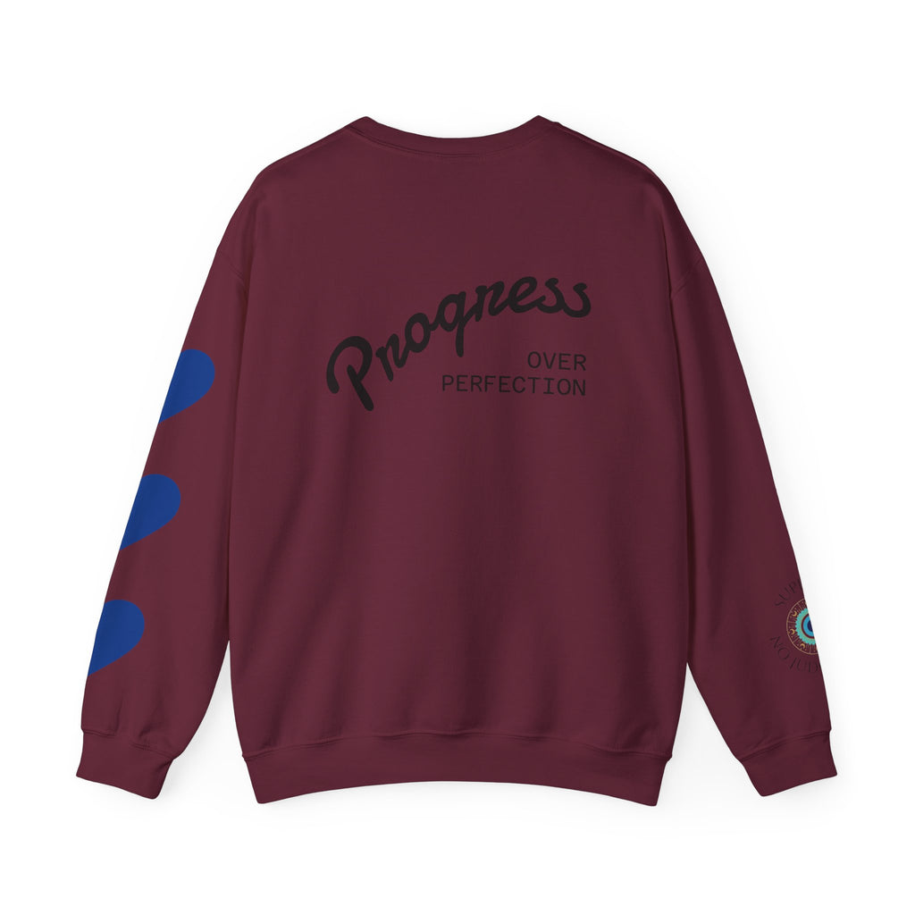 ABA Therapy Crewneck Sweatshirt – "Guiding Small Steps to Big Wins" | Progress Over Perfection