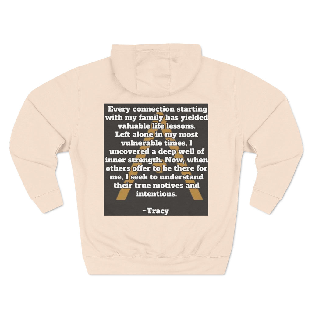 An inspiring comfy Fleece Hoodie — Three-Panel Pullover