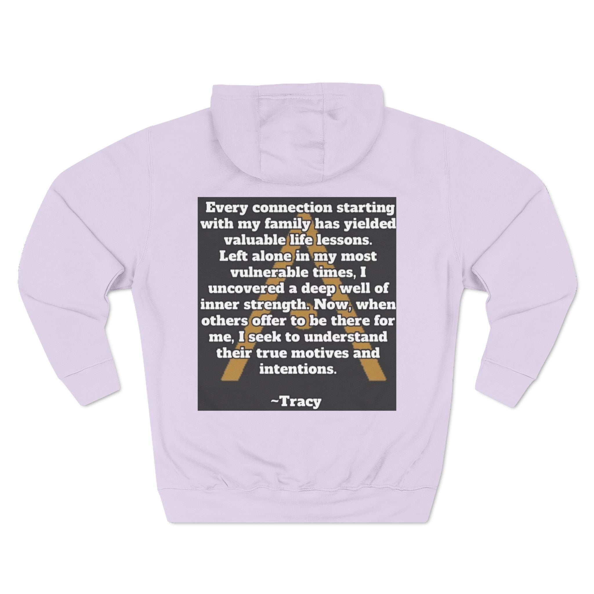 An inspiring comfy Fleece Hoodie — Three-Panel Pullover