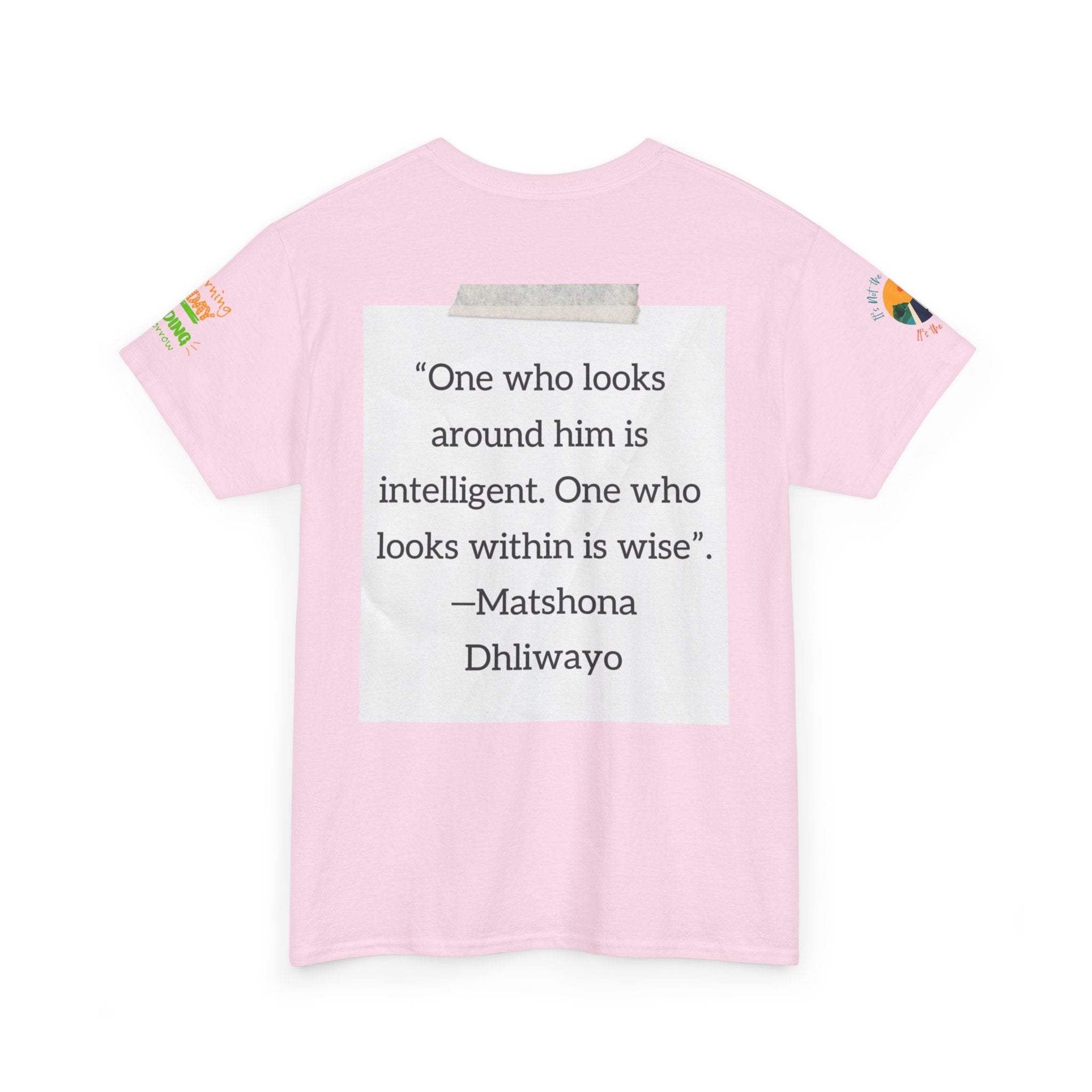 Spiritual Meditation Tee — Lotus Yoga Shirt with 'One who looks within is wise' Quote